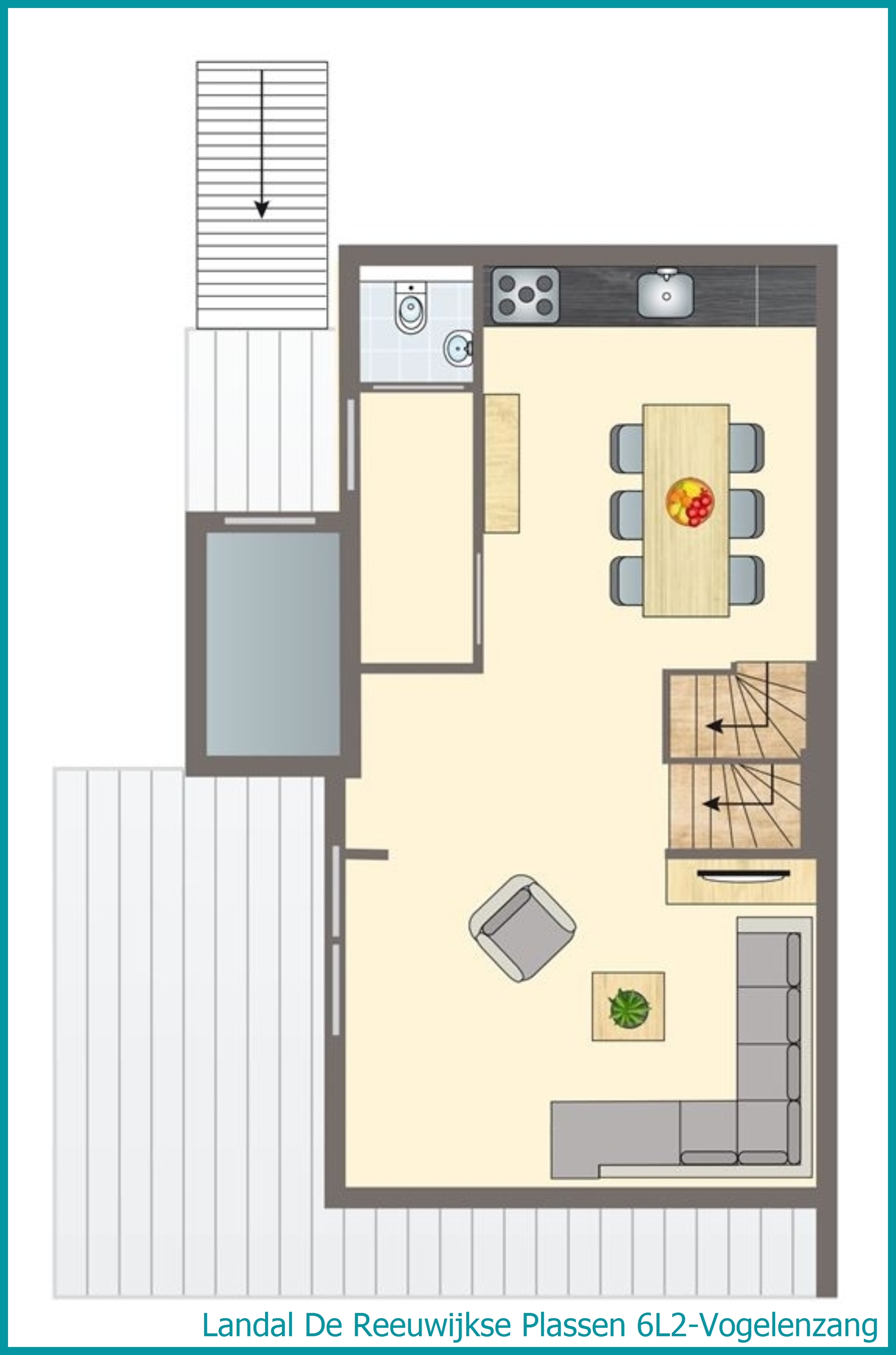 6-person water residence 6L2-Vogelenzang at De Reeuwijkse Plassen