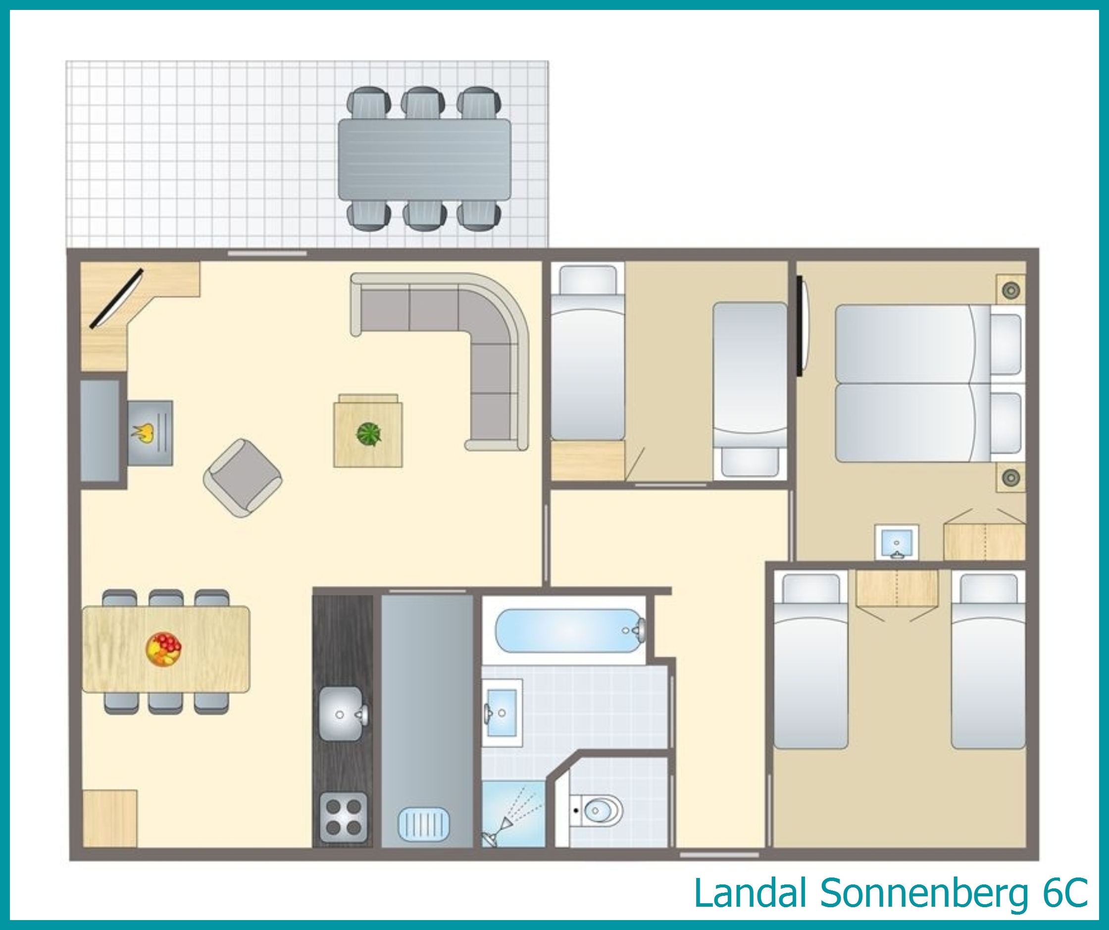 6-person bungalow 6C at Sonnenberg