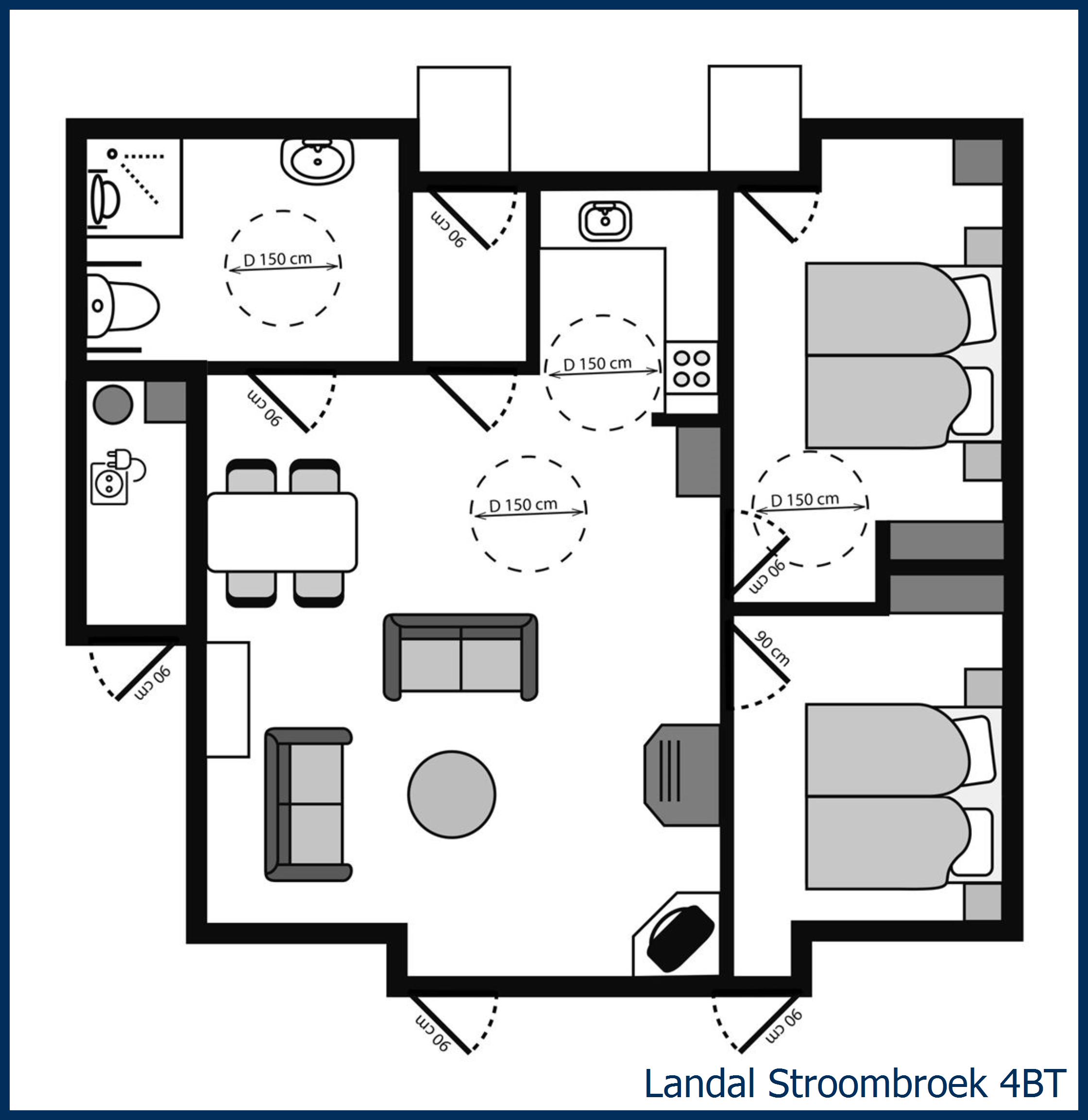 Bungalow - Extra accessible 4BT at Stroombroek