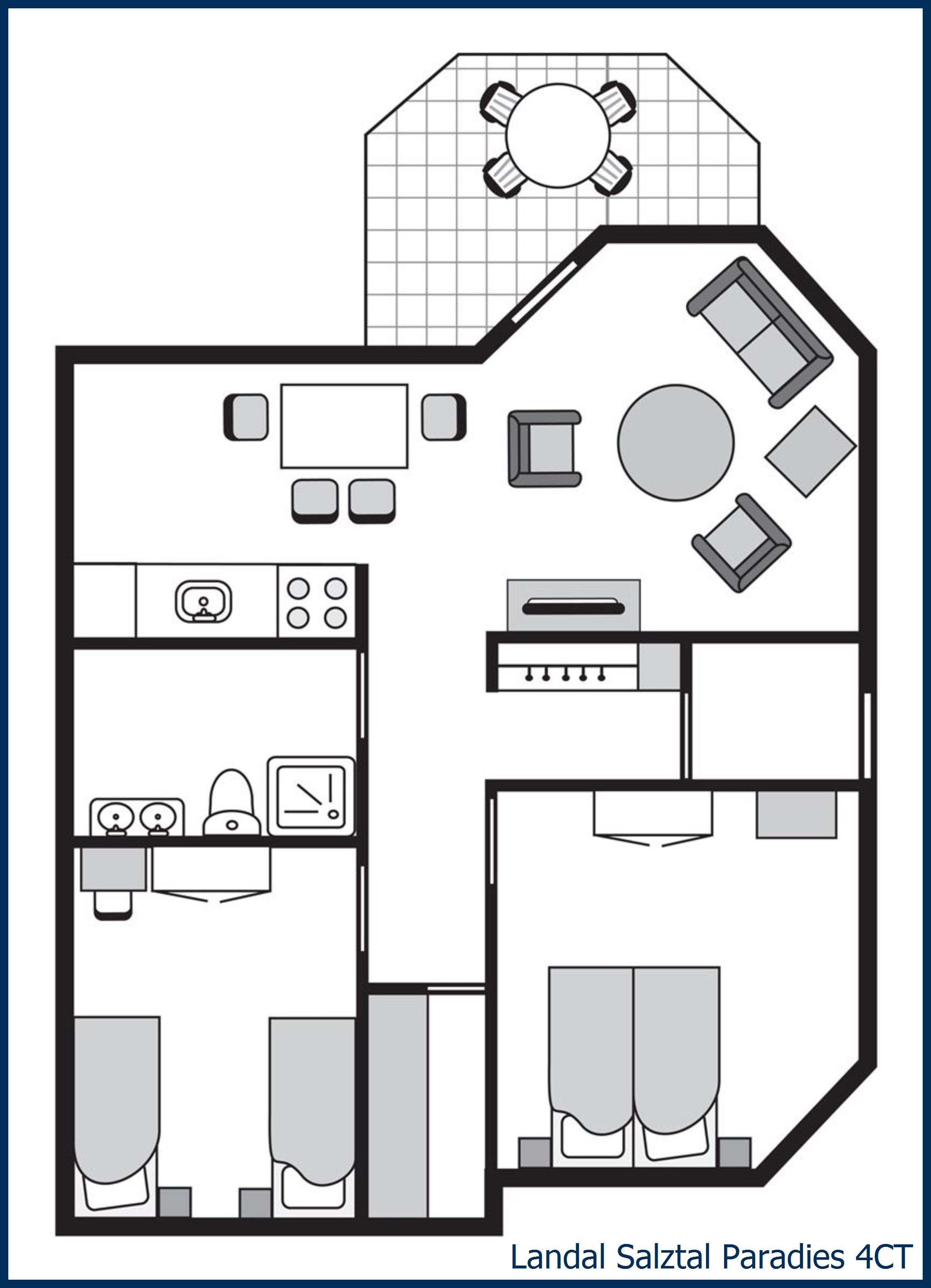 Apartment - Extra accessible 4CT at Salztal Paradies