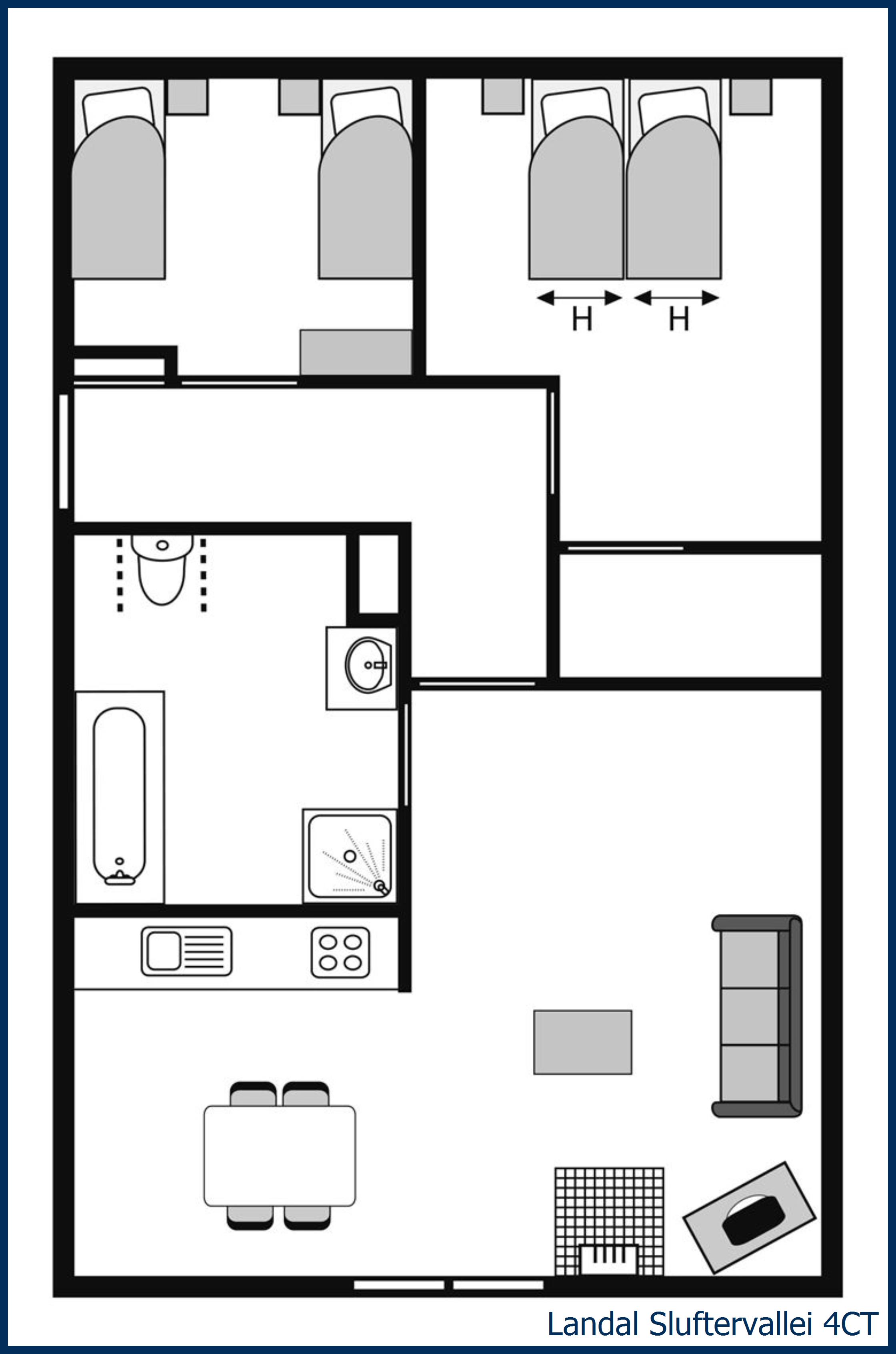 Bungalow - Extra accessible 4CT at Sluftervallei
