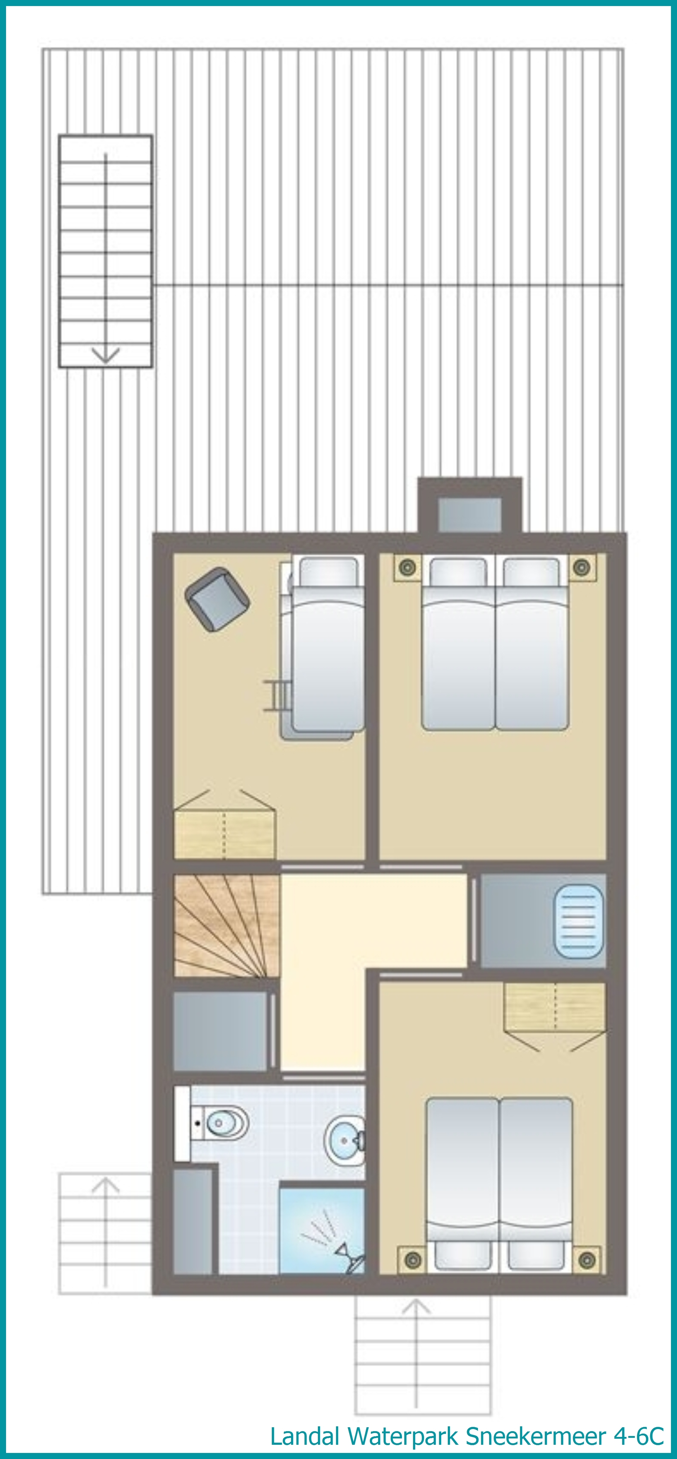 4-6-person residence 4-6C at Waterpark Sneekermeer