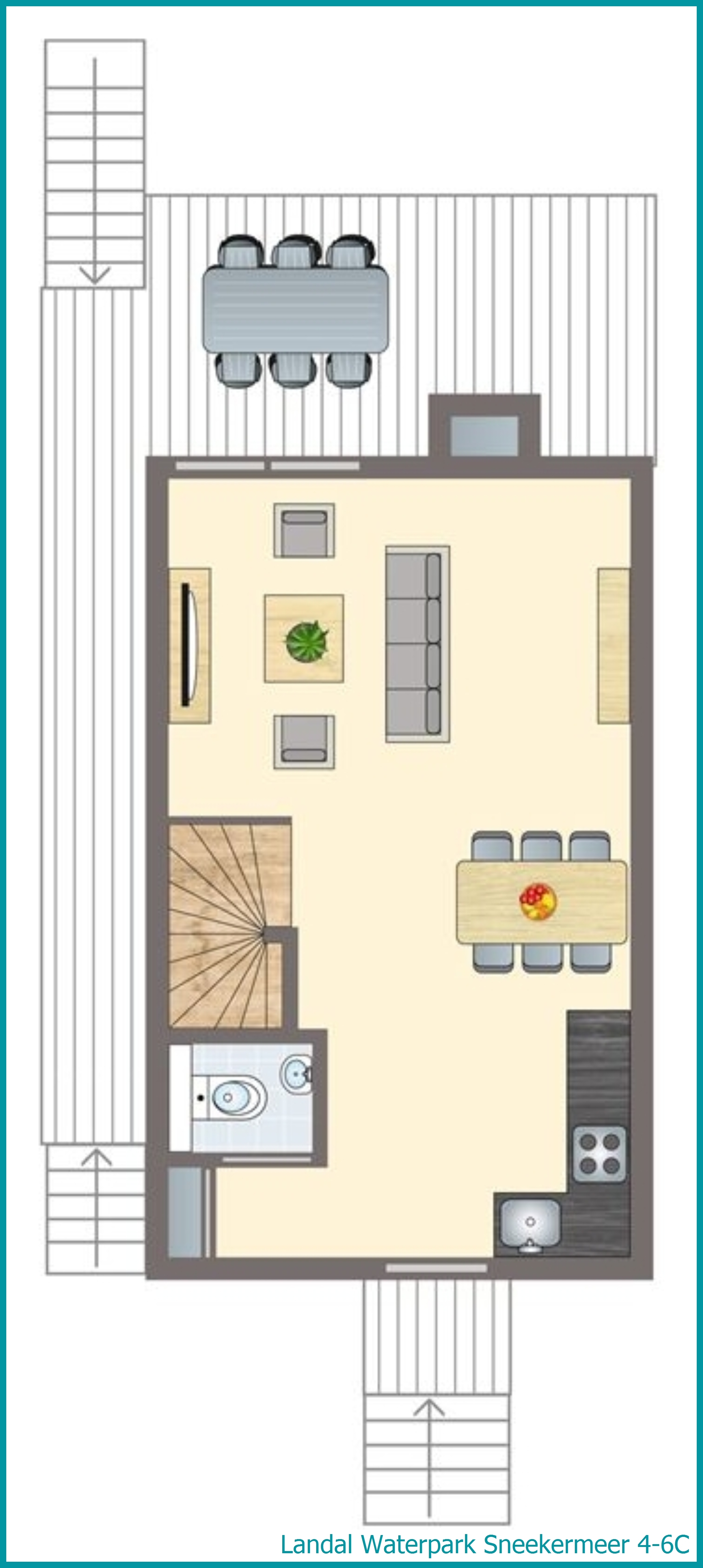 4-6-person residence 4-6C at Waterpark Sneekermeer