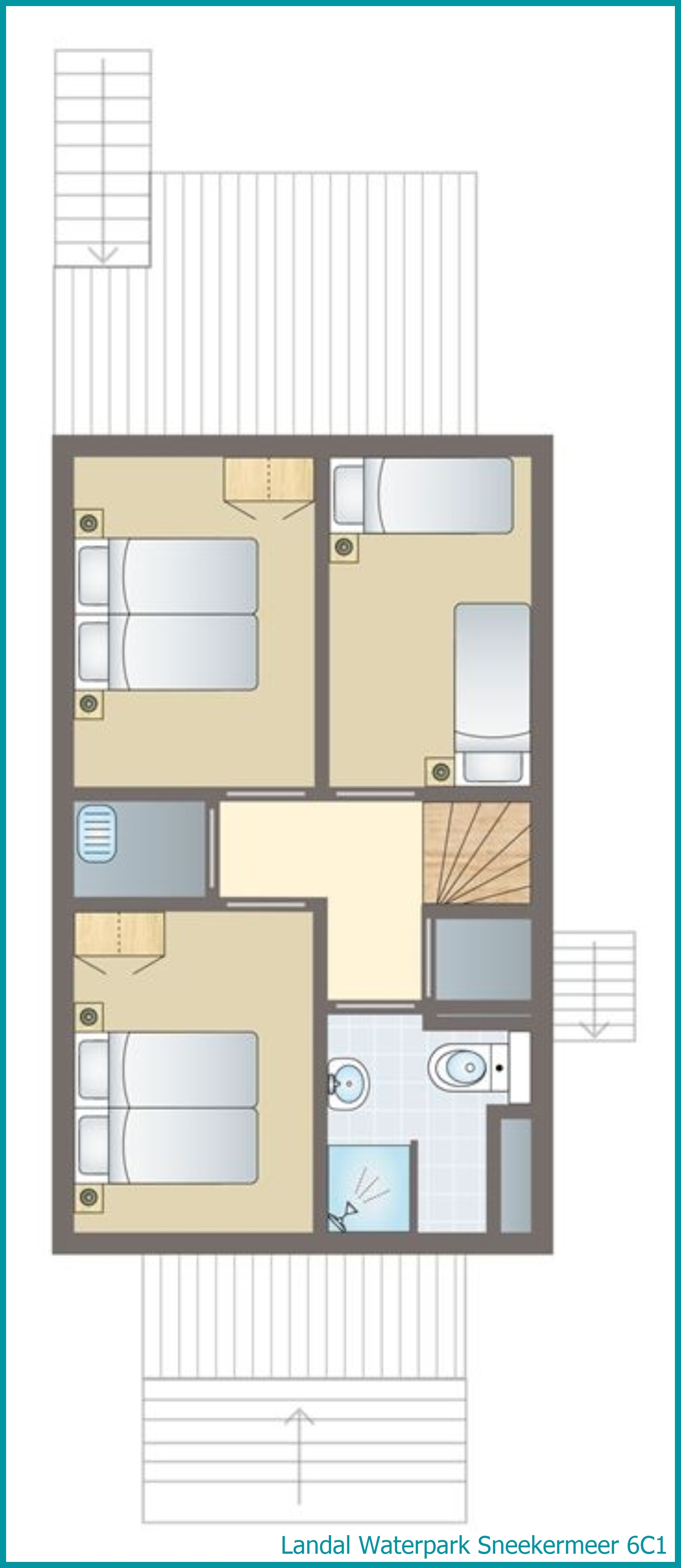 6-person residence 6C1 at Waterpark Sneekermeer