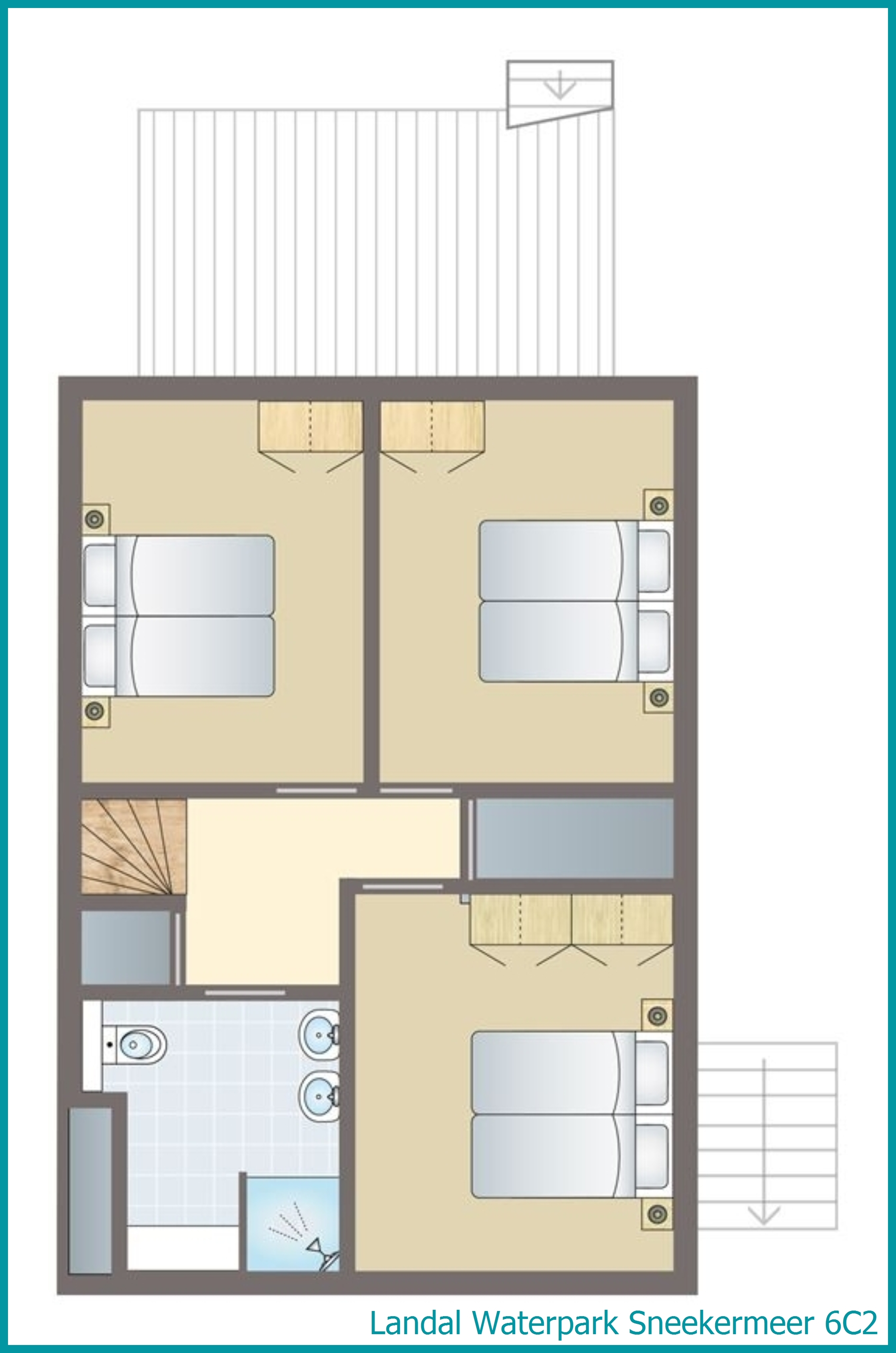 6-person residence 6C2 at Waterpark Sneekermeer