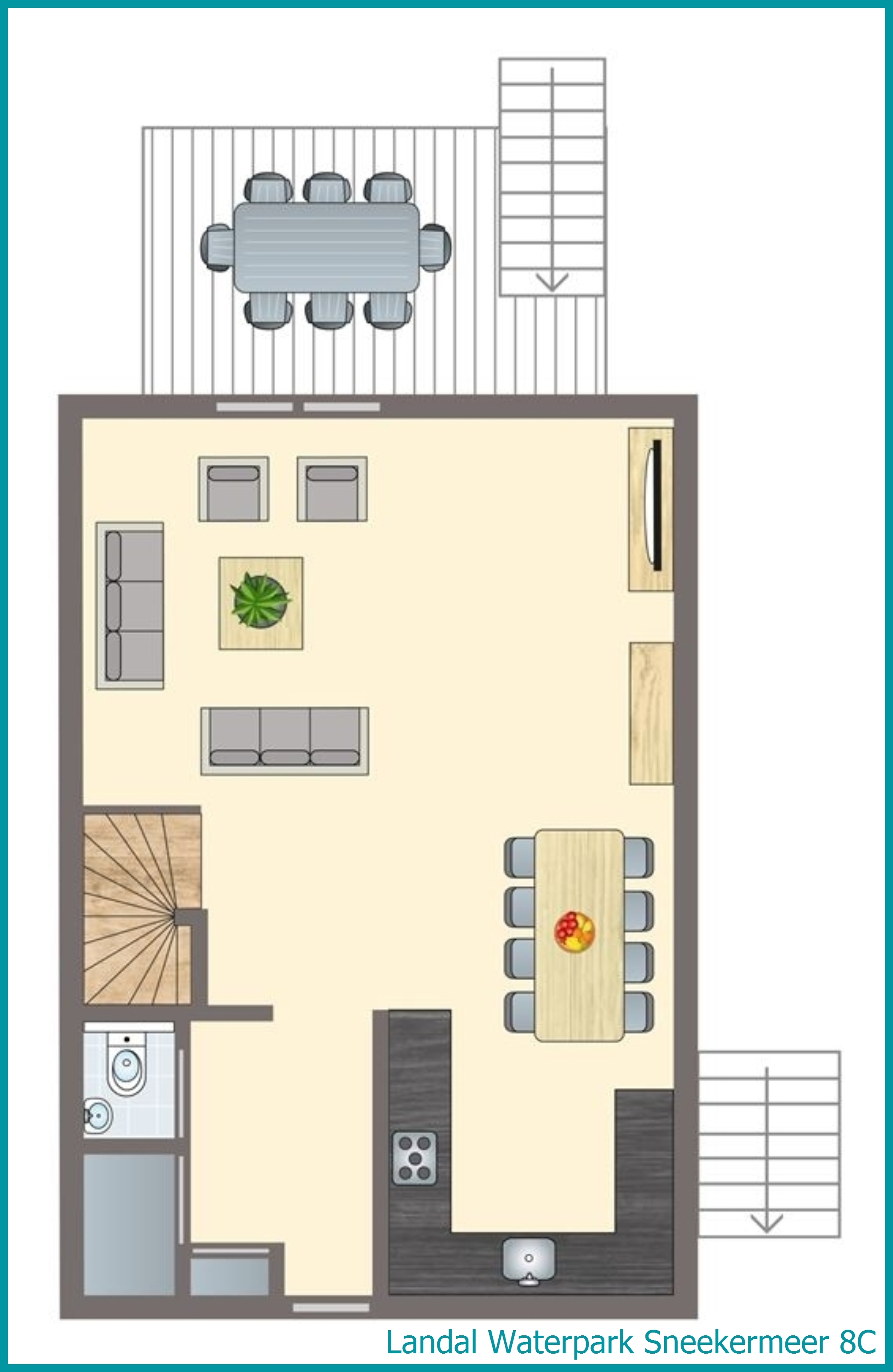8-person residence 8C at Waterpark Sneekermeer