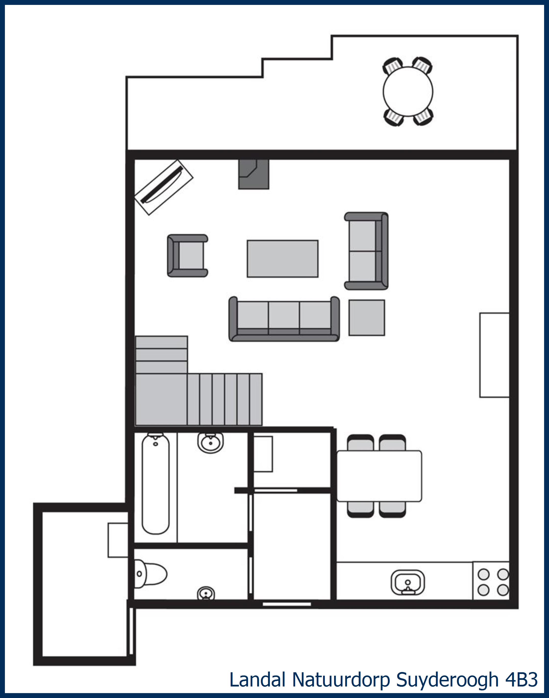 Bungalow 4B3 at Natuurdorp Suyderoogh