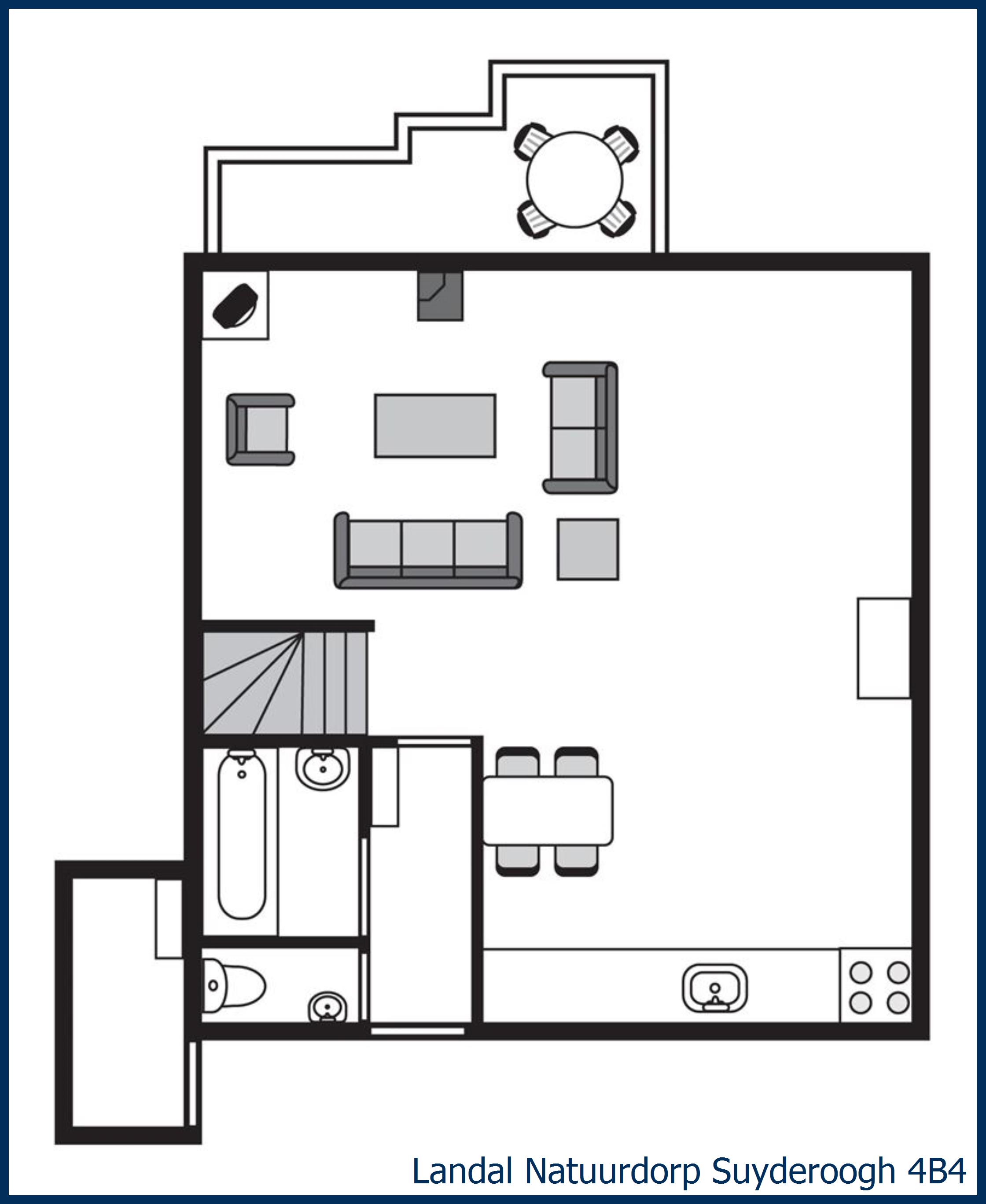 Bungalow 4B4 at Natuurdorp Suyderoogh
