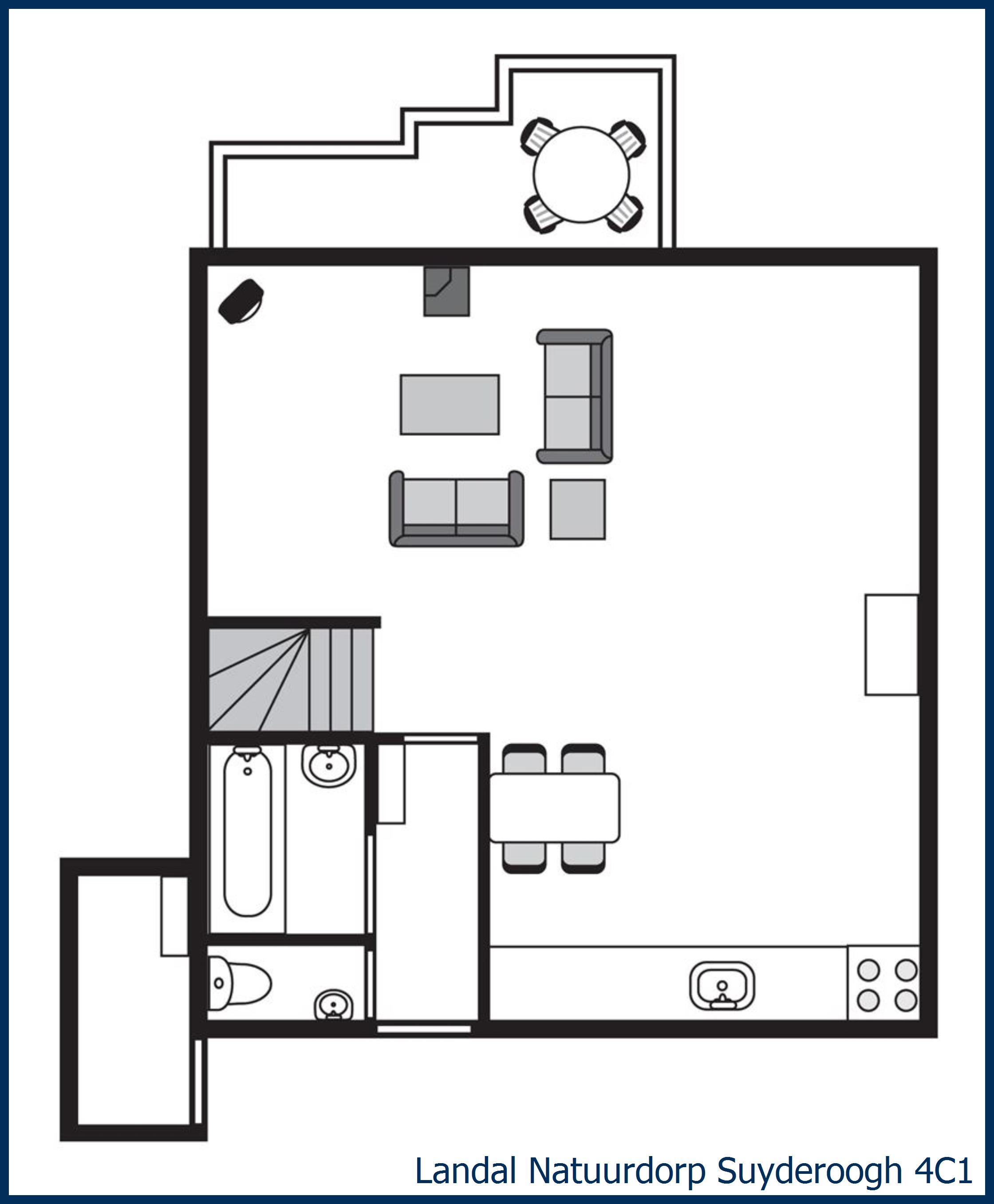 Bungalow 4C1 at Natuurdorp Suyderoogh