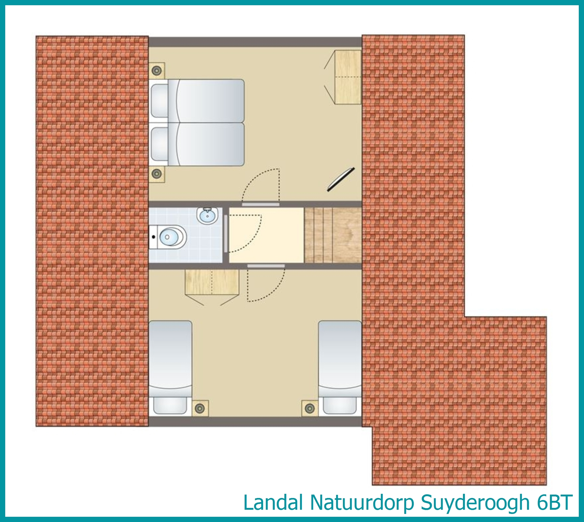 4-6-person bungalow 6BT at Natuurdorp Suyderoogh