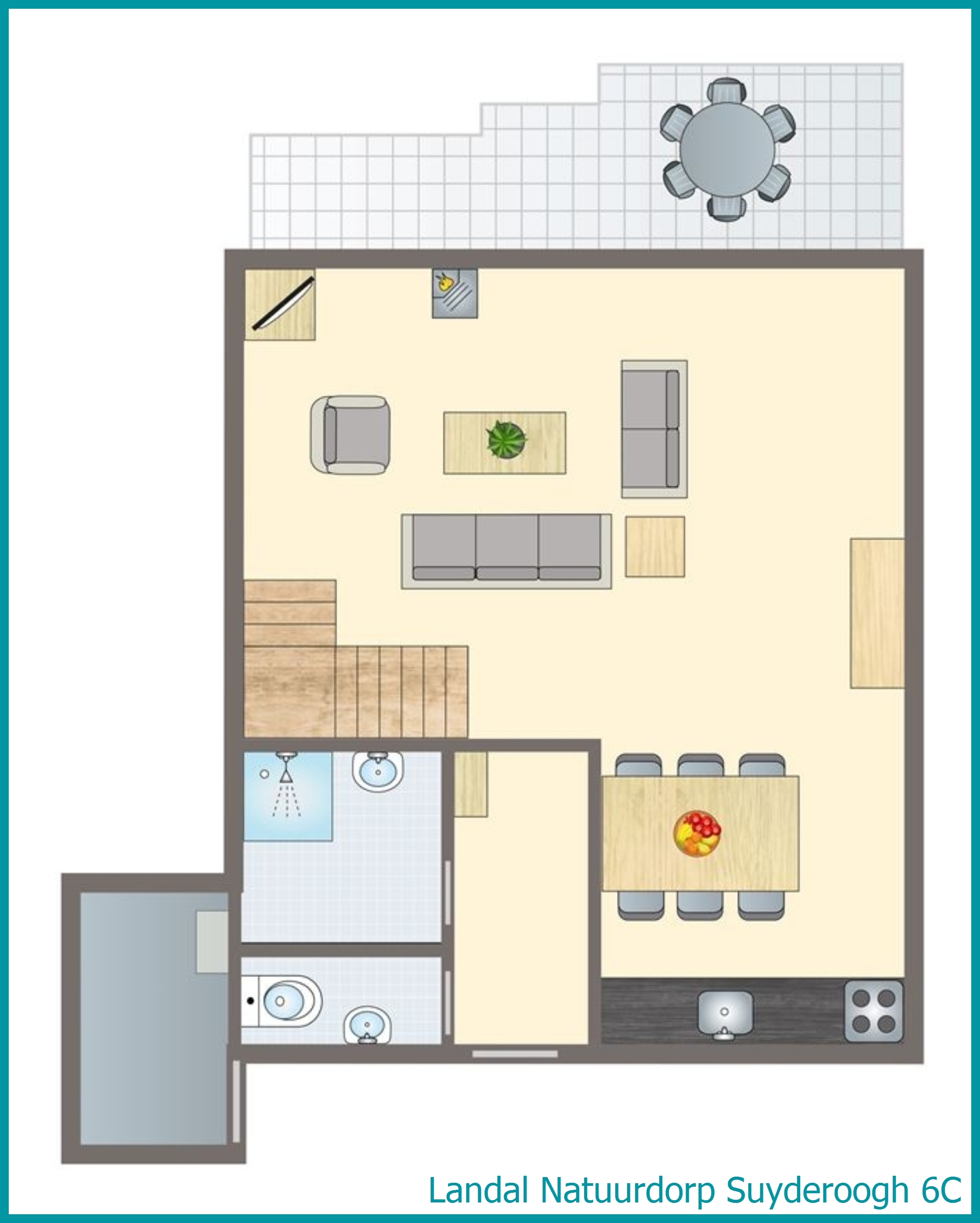 6-person bungalow 6C at Natuurdorp Suyderoogh