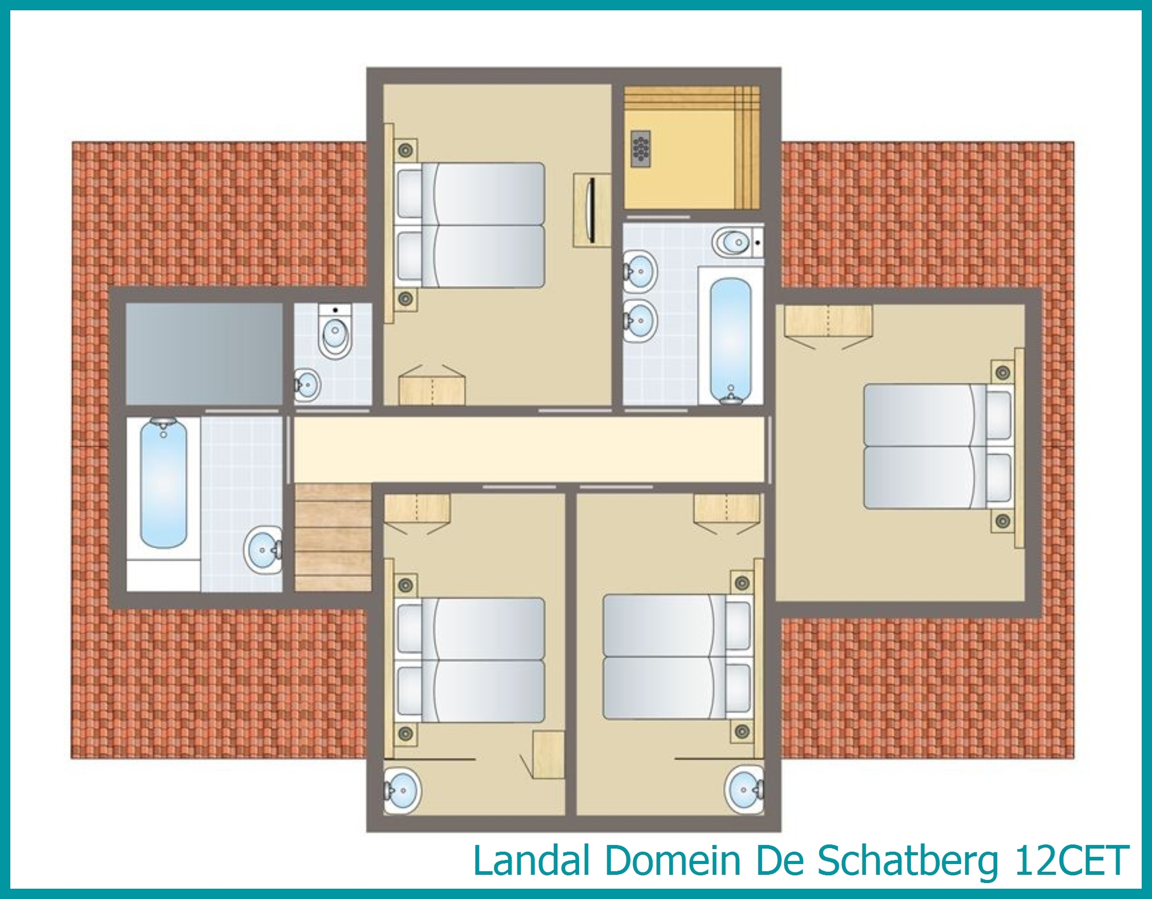12-person bungalow 12CET at Domein De Schatberg