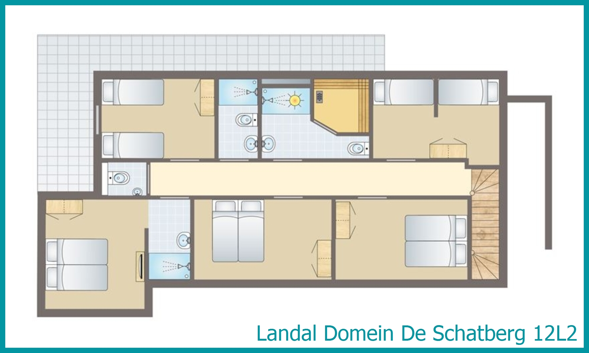 12-person water villa 12L2 at Domein De Schatberg