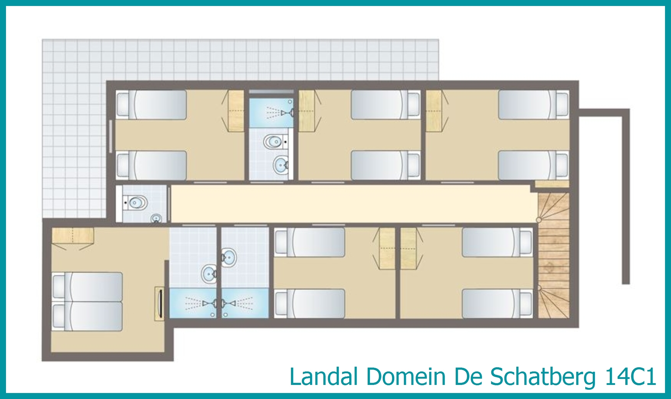 14-person water villa 14C1 at Domein De Schatberg