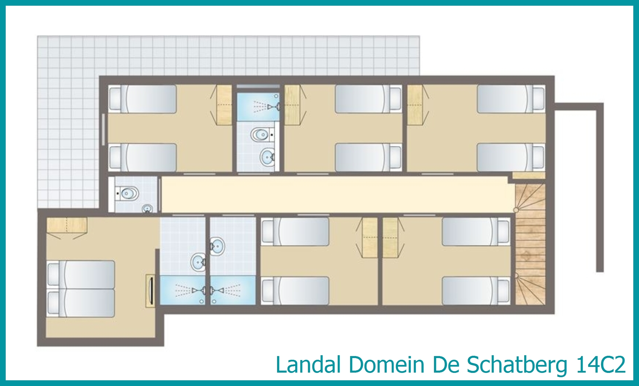 14-person water villa 14C2 at Domein De Schatberg