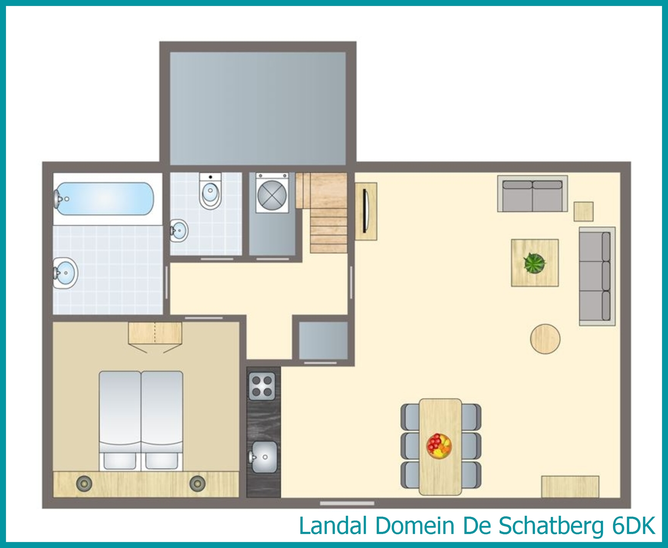 6-person children's bungalow 6DK at Domein De Schatberg