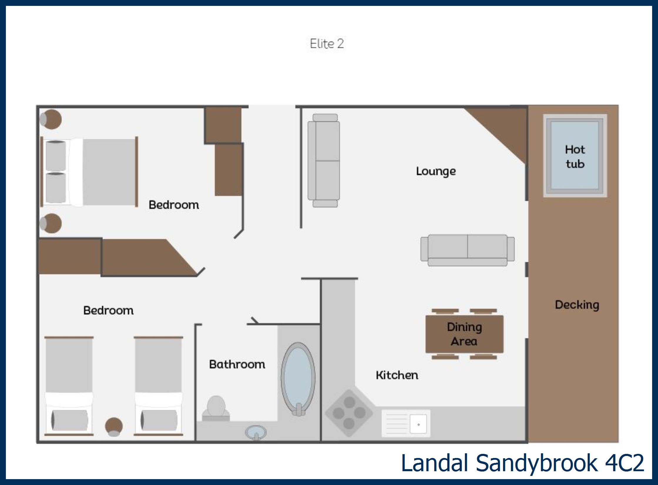 Chalet - Tissington Classic Skyline 2 4C2 at Sandybrook