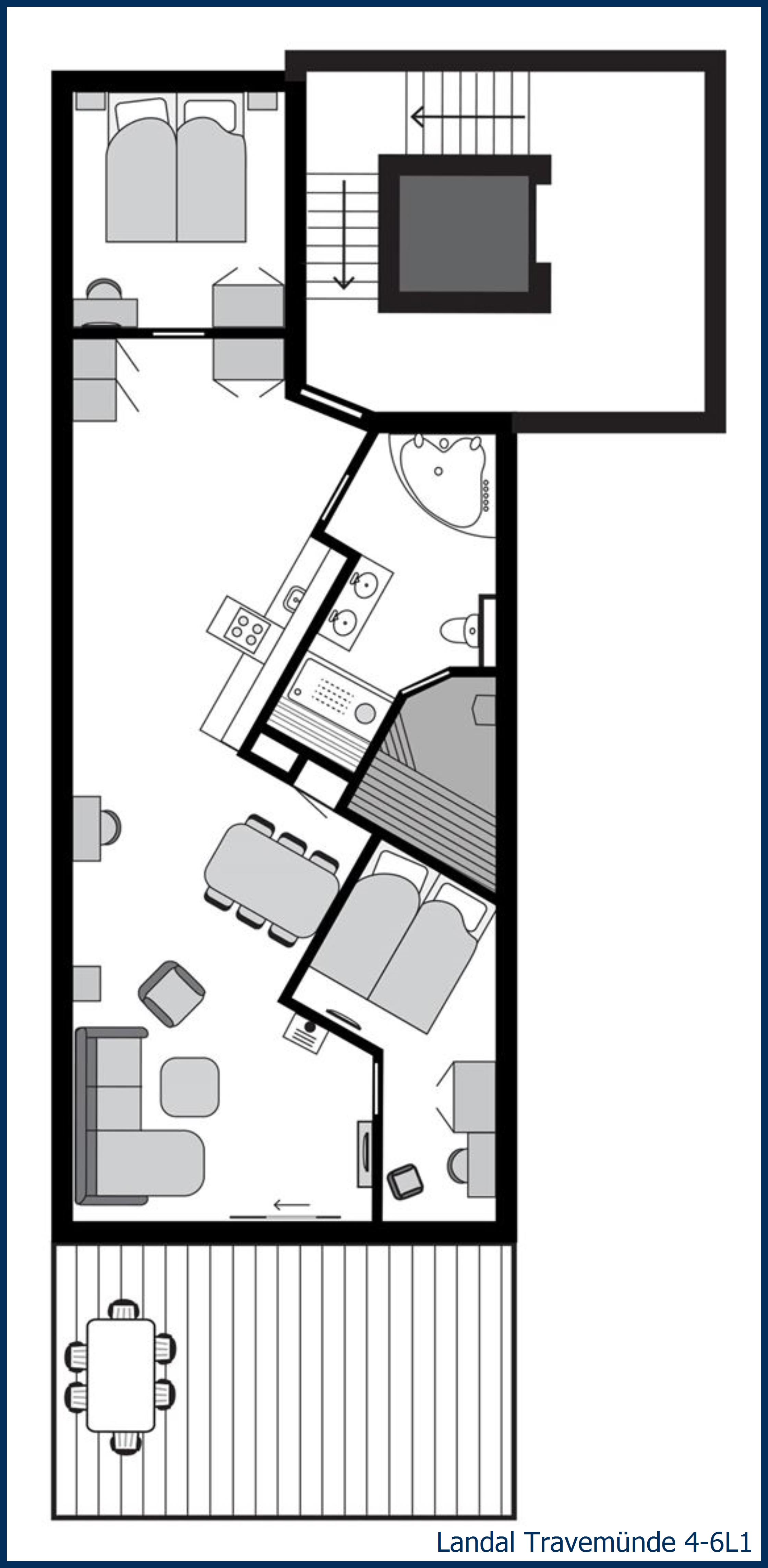 Apartment Passat villa 4-6L1 at Travemünde