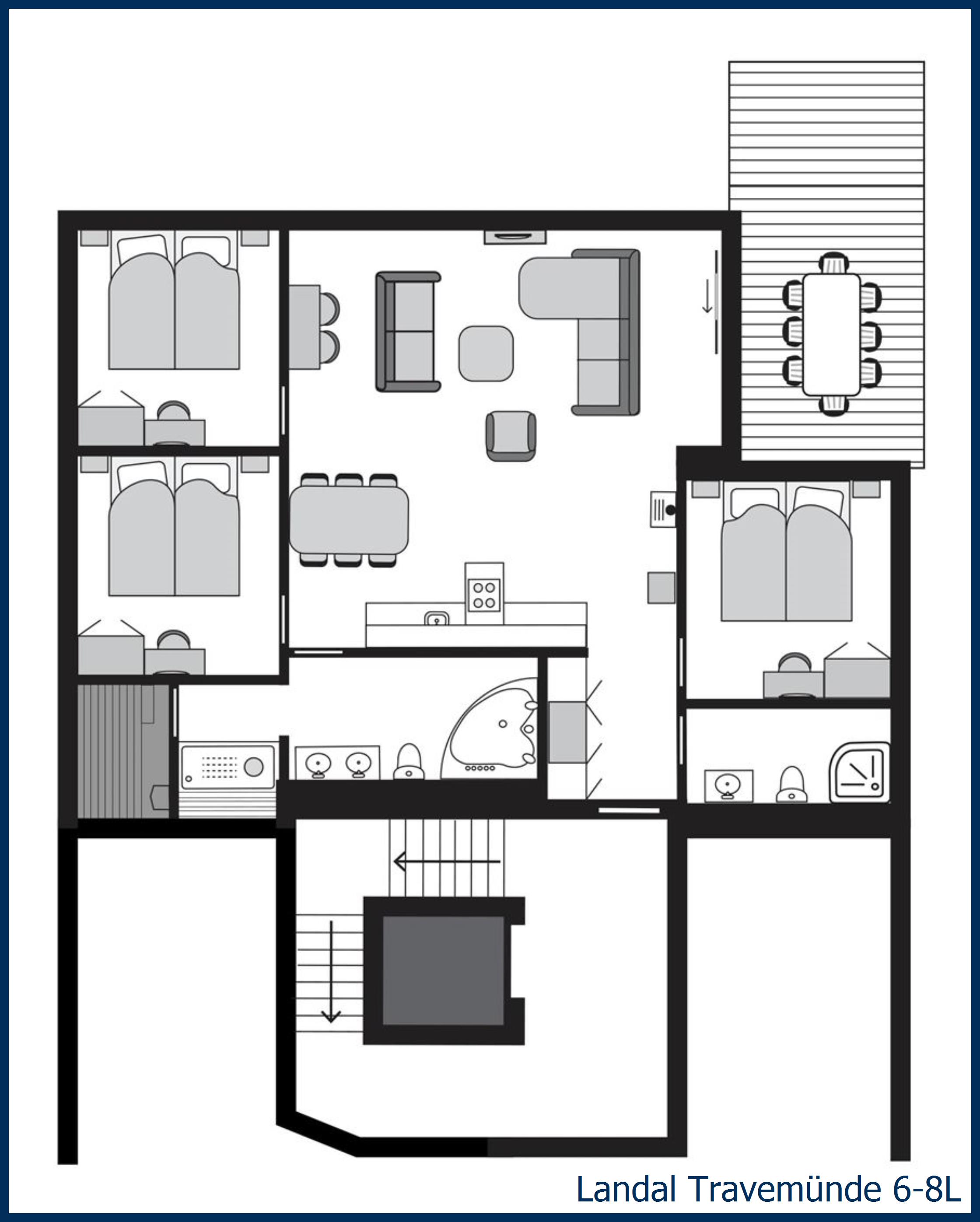 Apartment Passat villa 6-8L at Travemünde