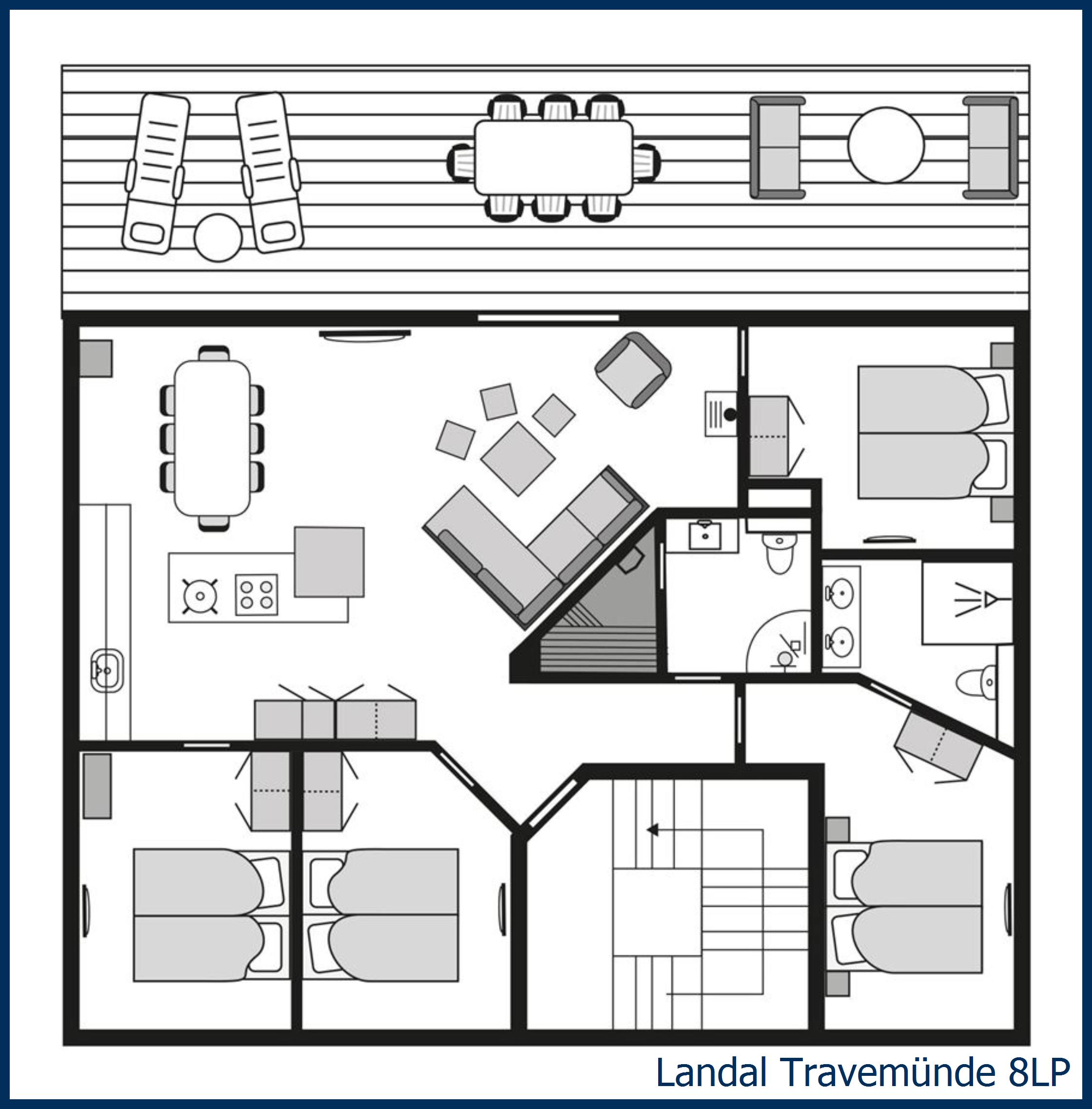 Penthouse Dune villa 8LP at Travemünde