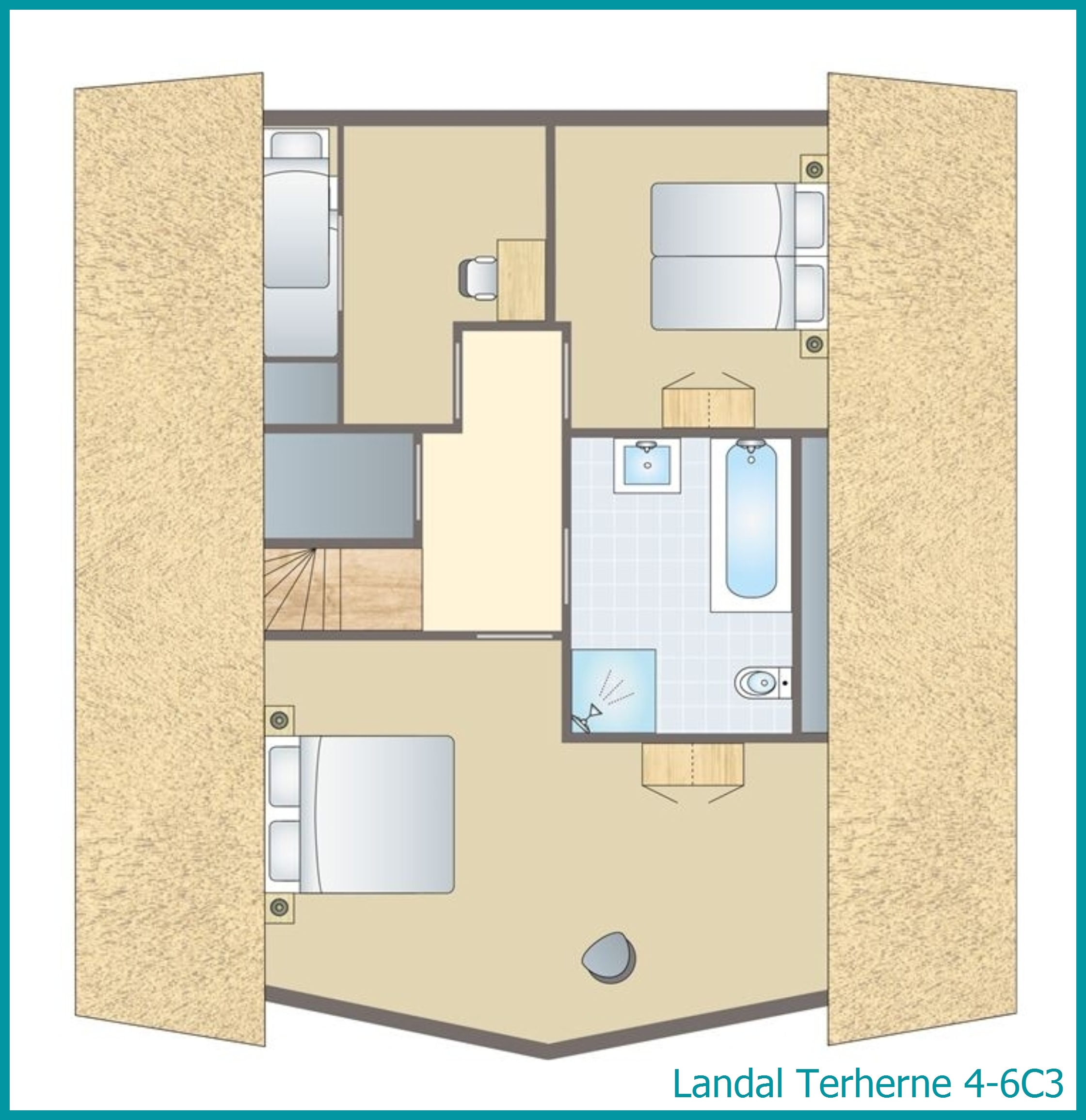 4-6-person residence 4-6C3 at Terherne