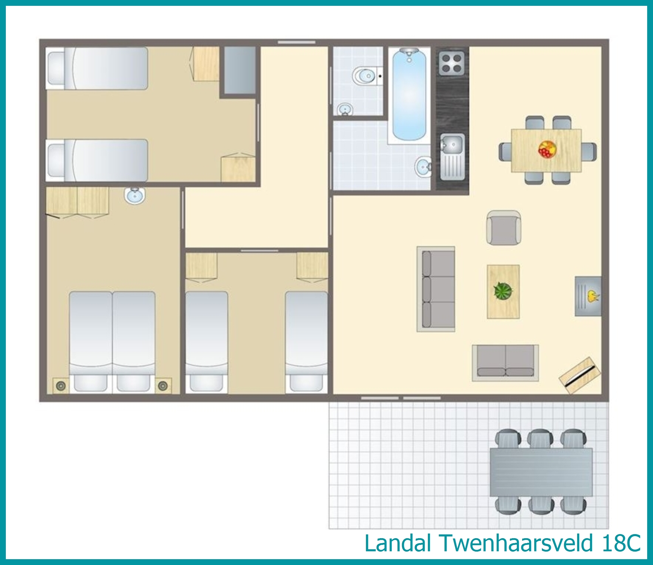 18-person family accommodation 18C at Twenhaarsveld