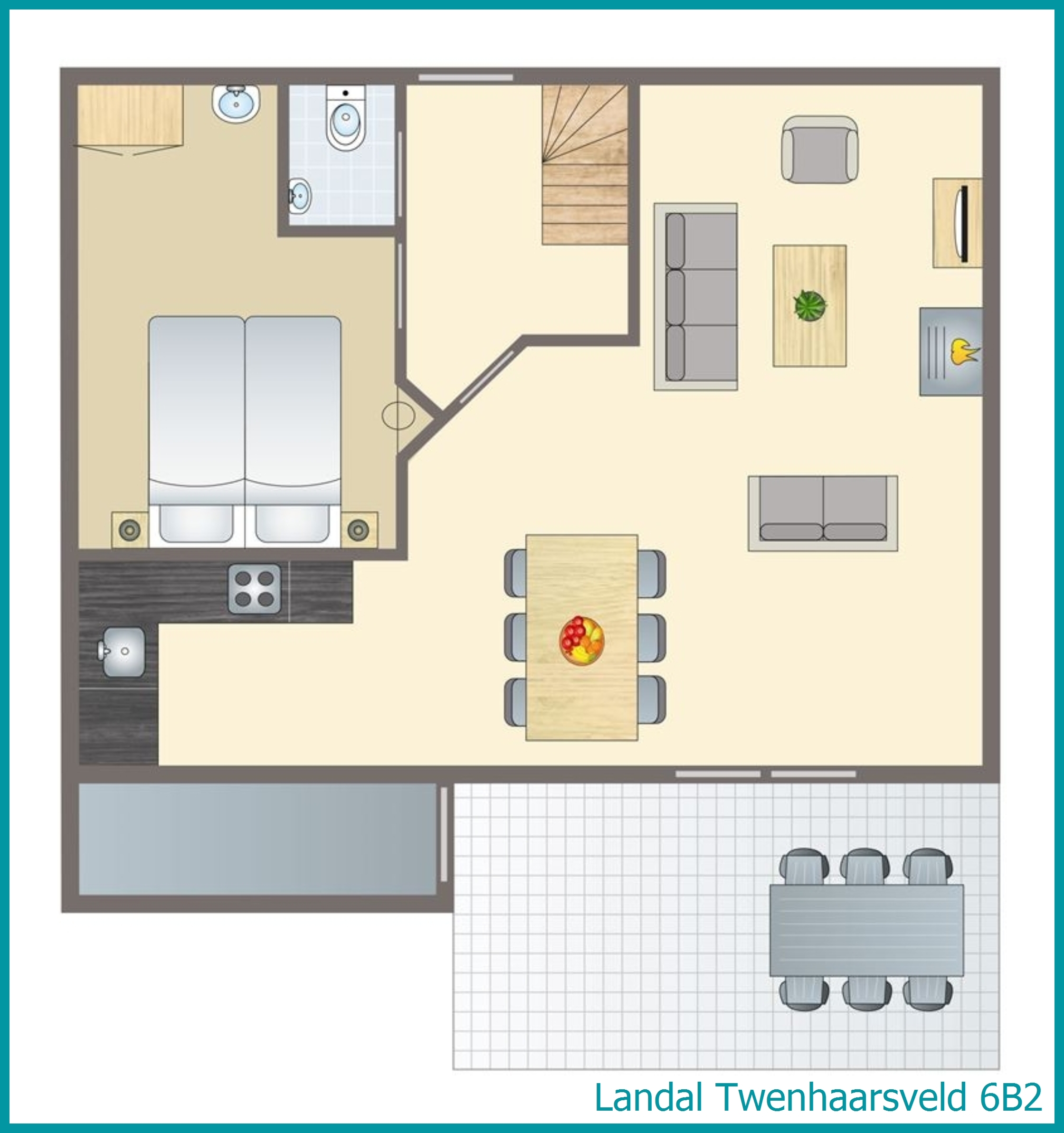 6-person bungalow 6B2 at Twenhaarsveld