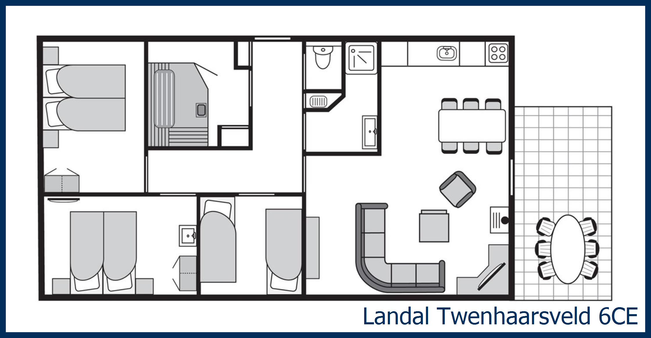 6-person bungalow 6CE at Twenhaarsveld