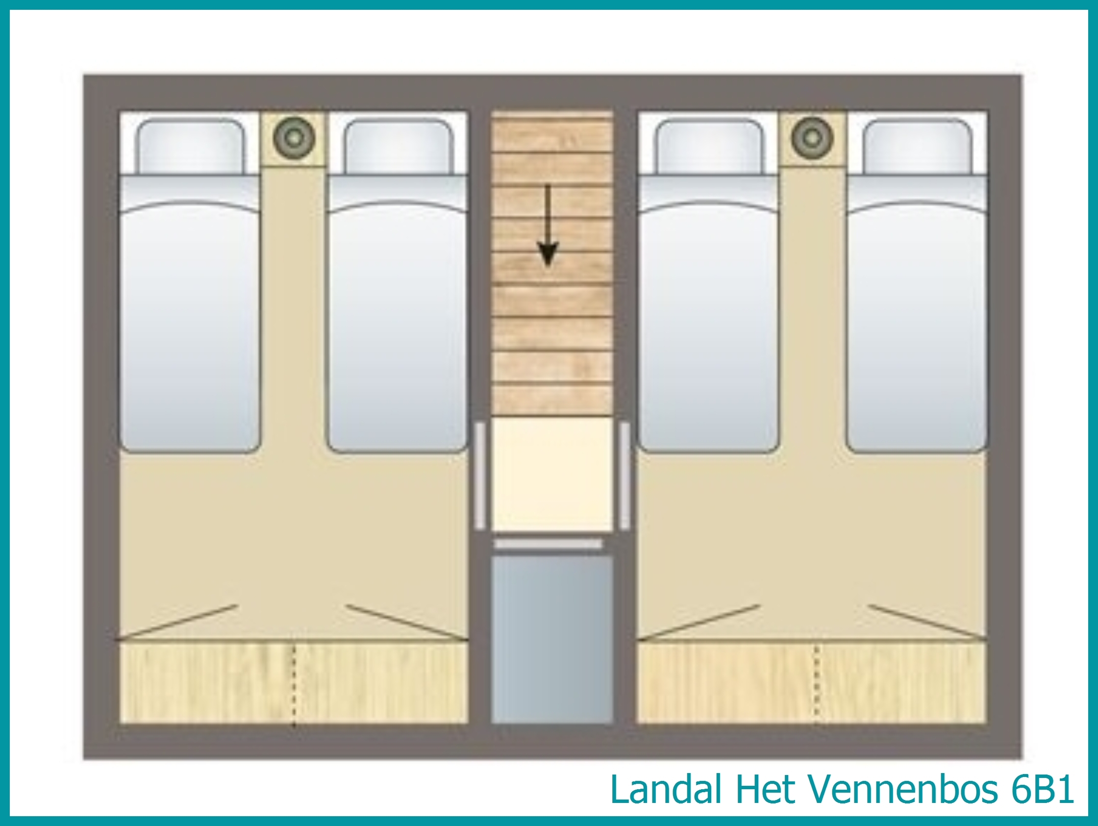 6-person bungalow 6B1 at Het Vennenbos