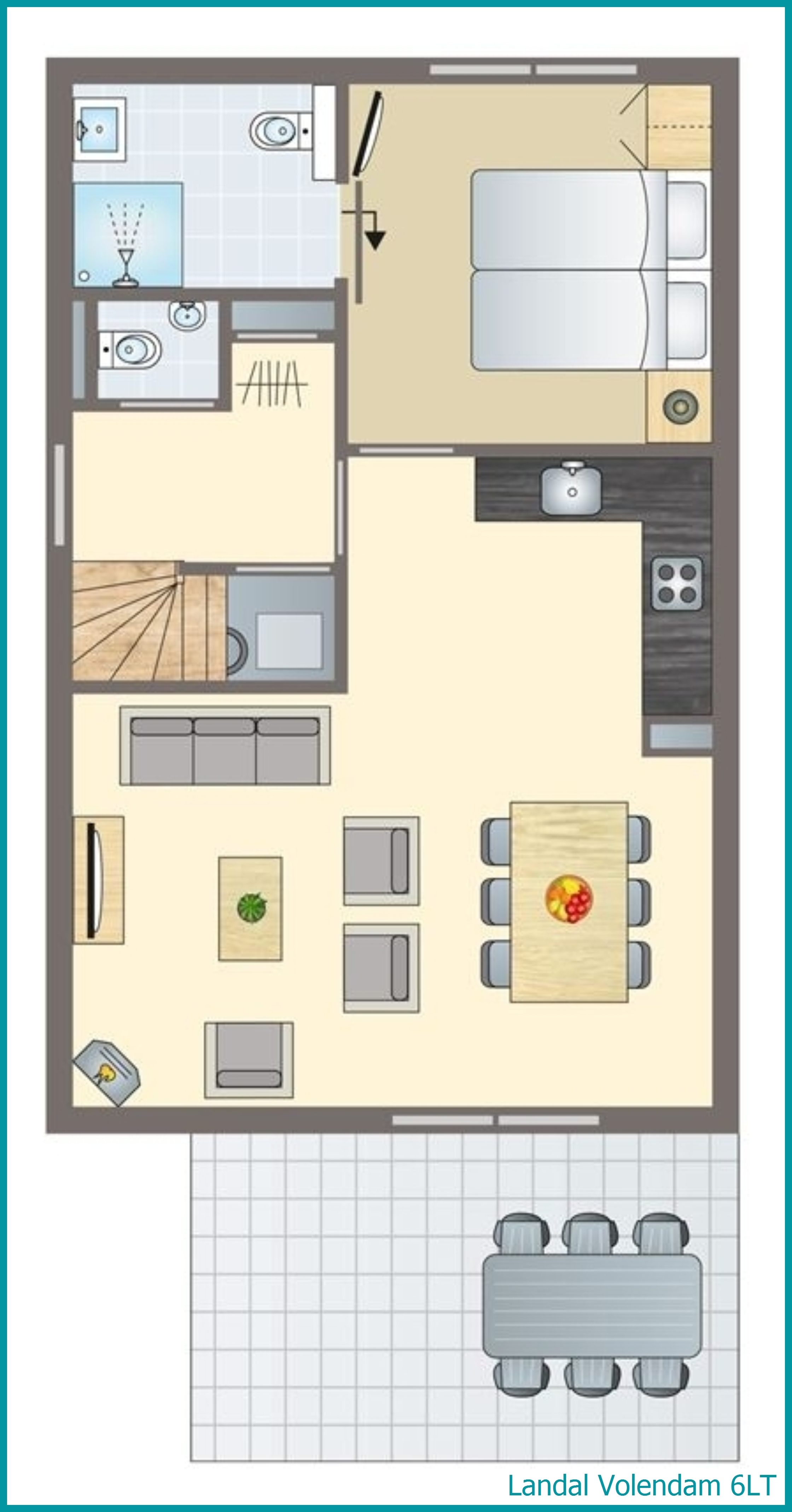 6-person bungalow 6LT at Volendam