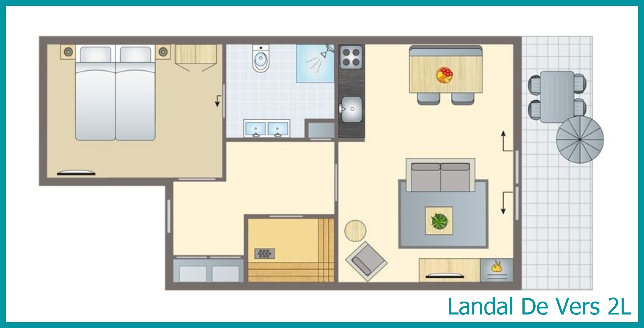 2-person bungalow 2L at De Vers