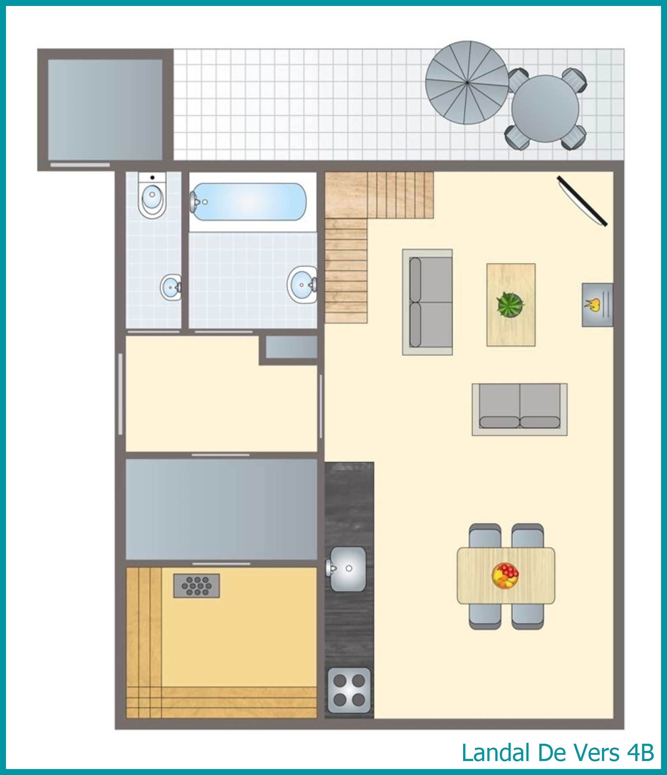 4-person country house 4B at De Vers