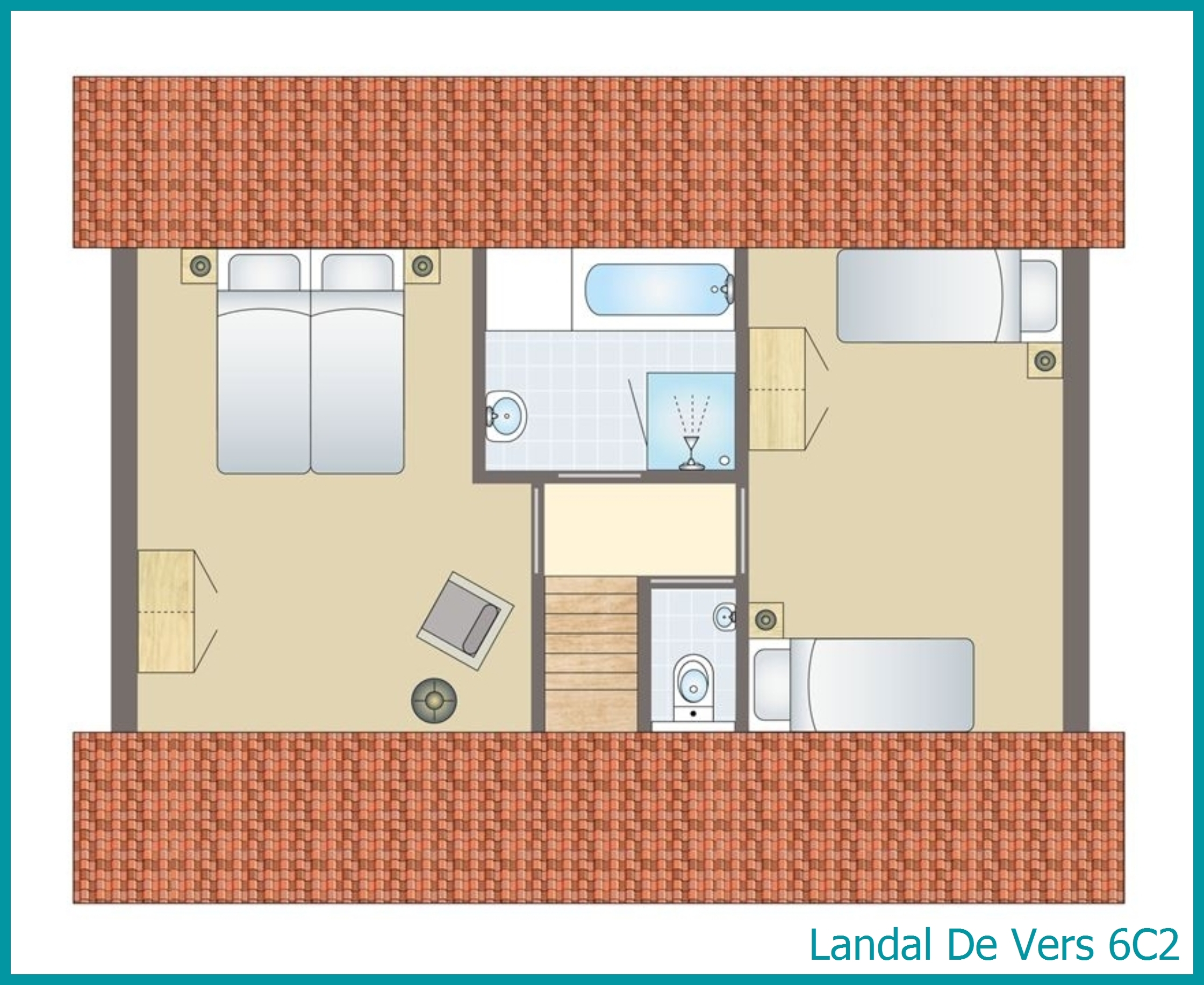 6-person bungalow 6C2 at De Vers