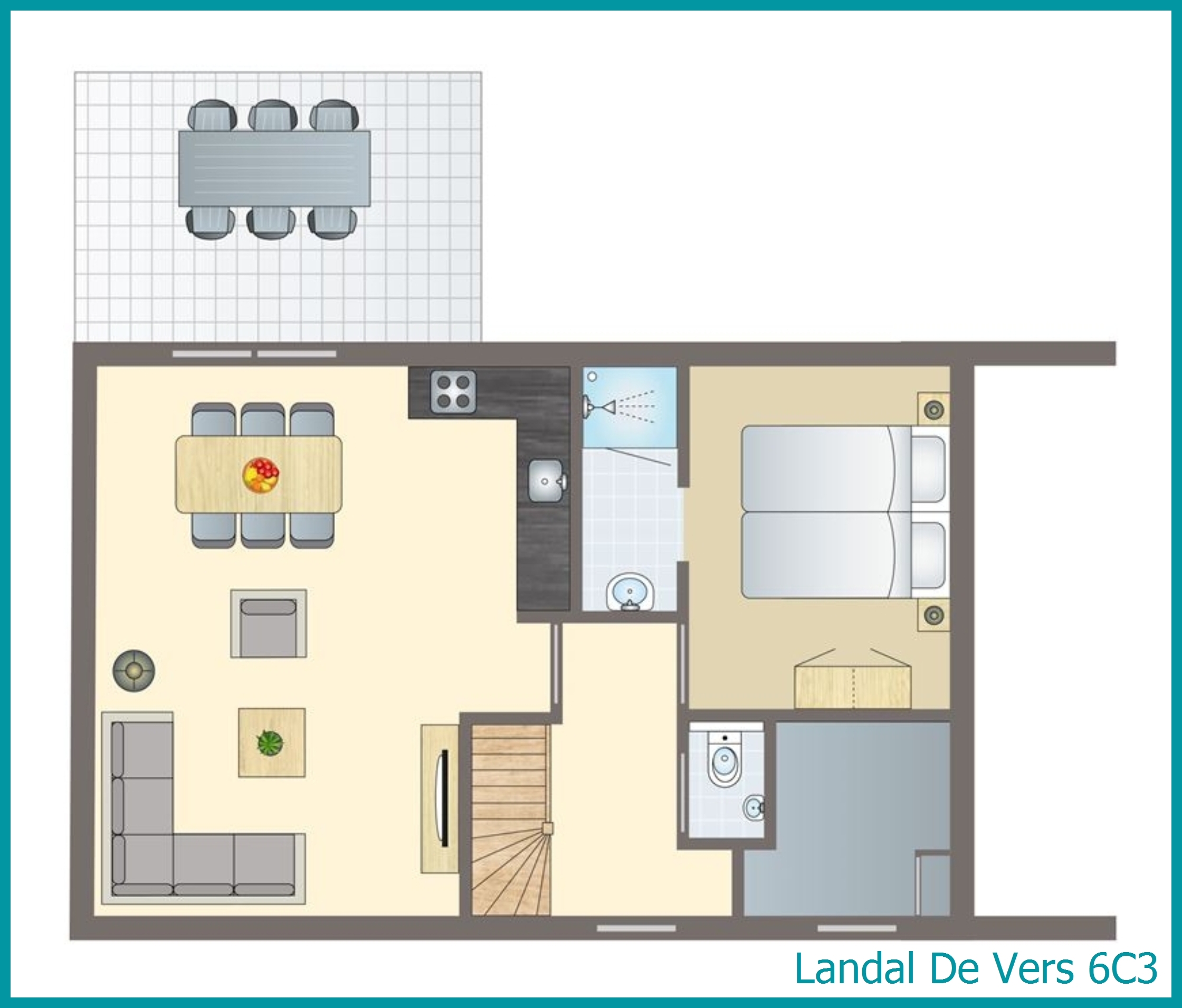 6-person bungalow 6C3 at De Vers