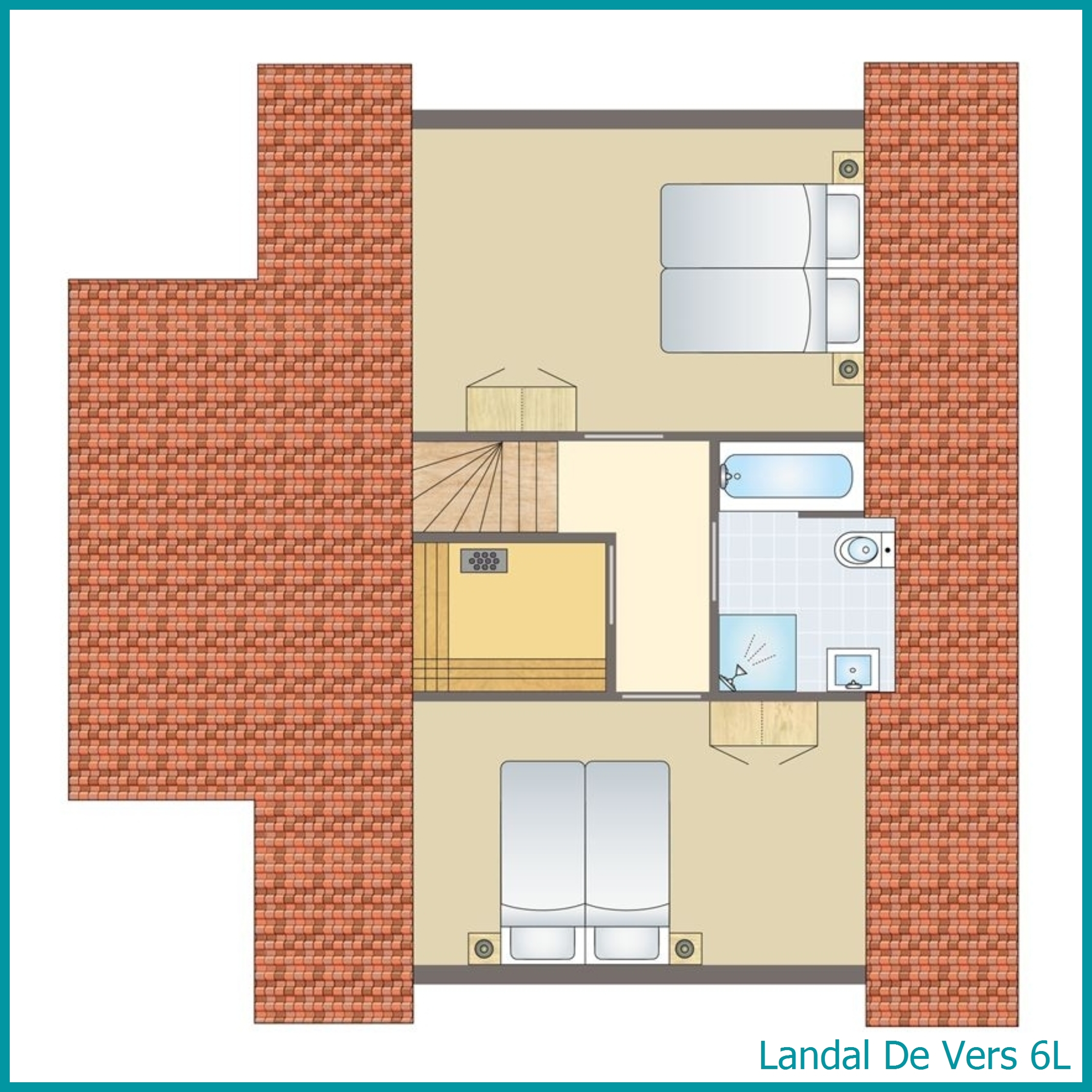 6-person bungalow 6L at De Vers