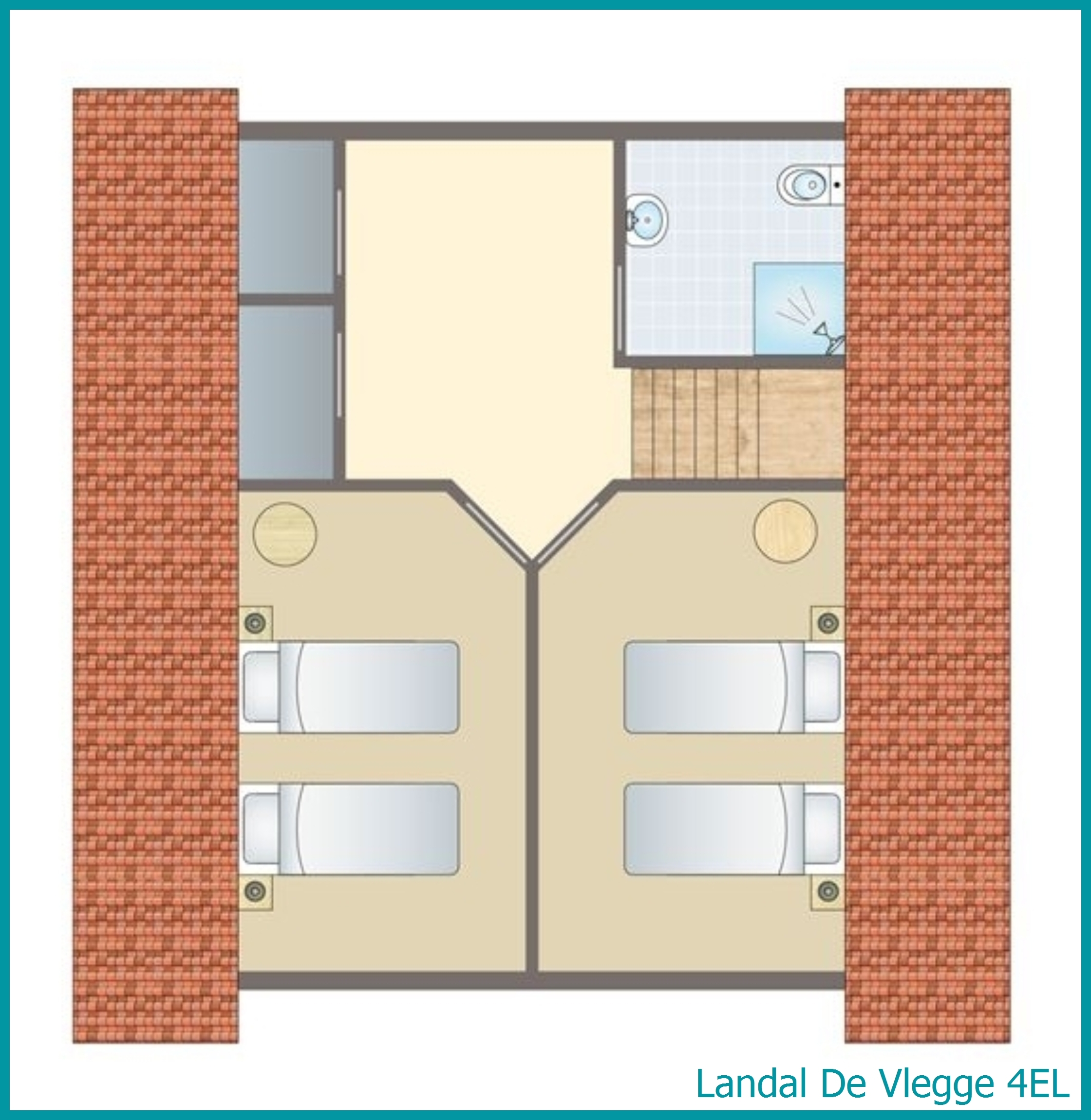 4-person bungalow 4EL at De Vlegge