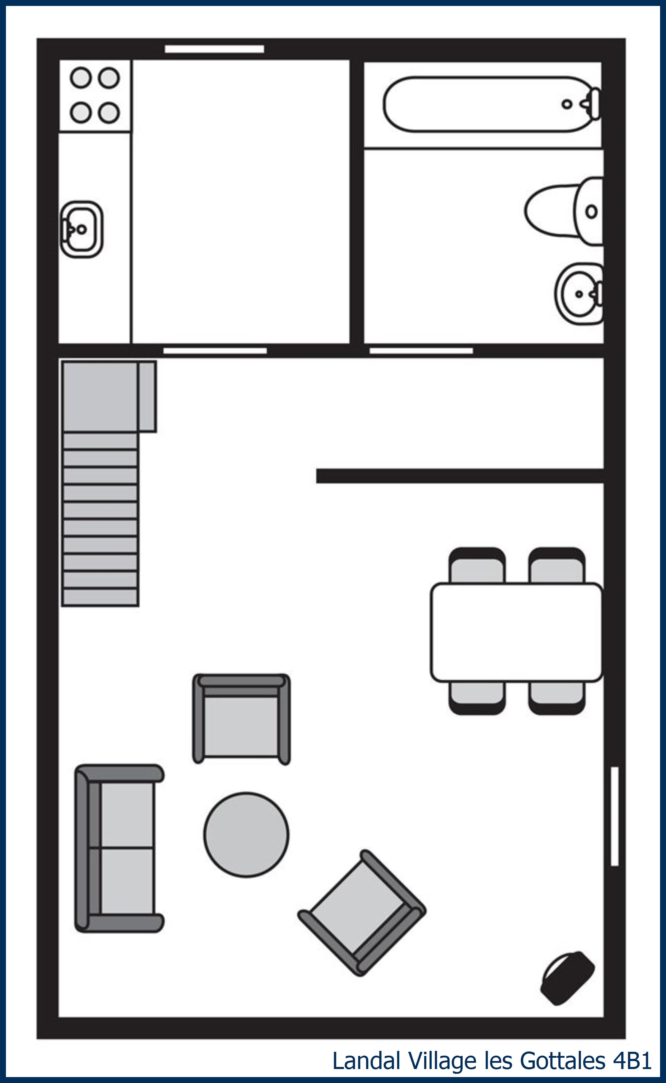 Bungalow 4B1 at Village les Gottales