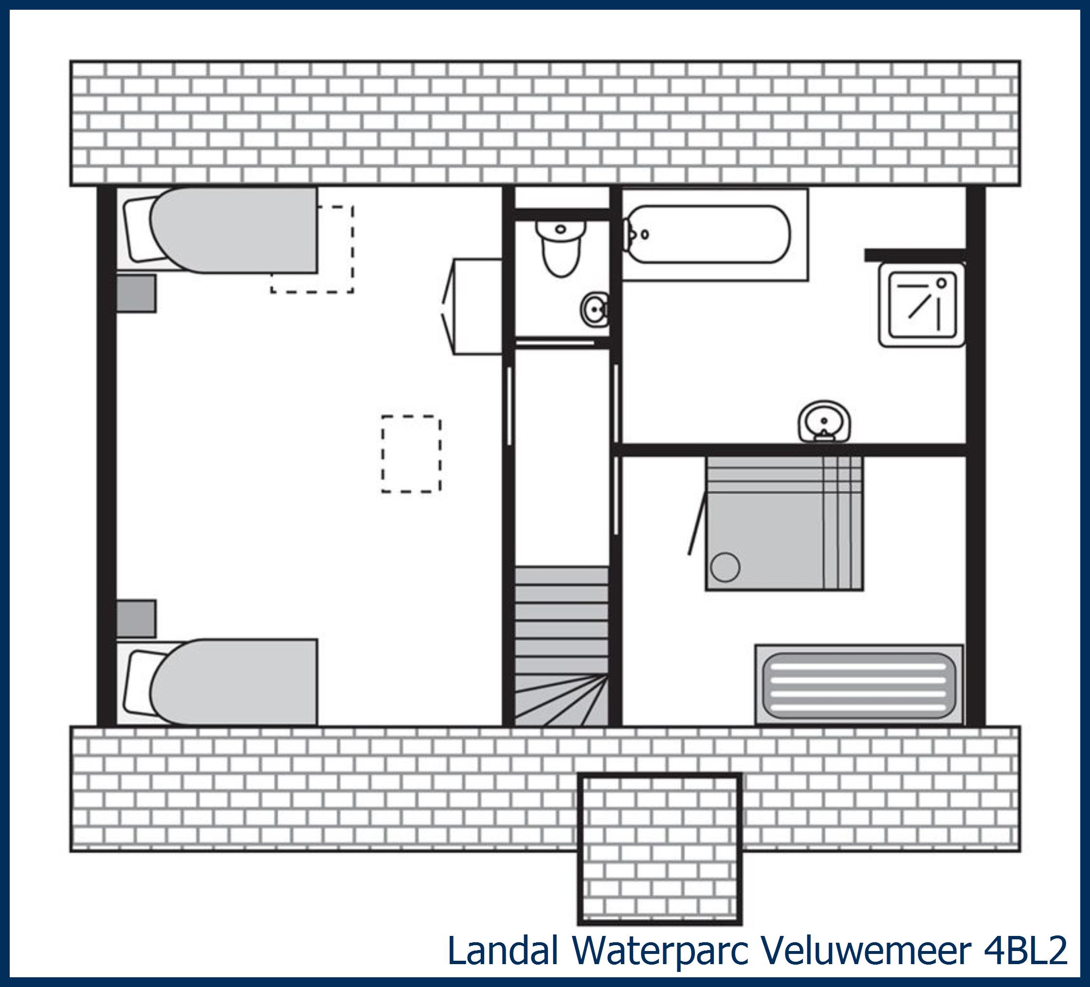 Bungalow 4BL2 at Waterparc Veluwemeer