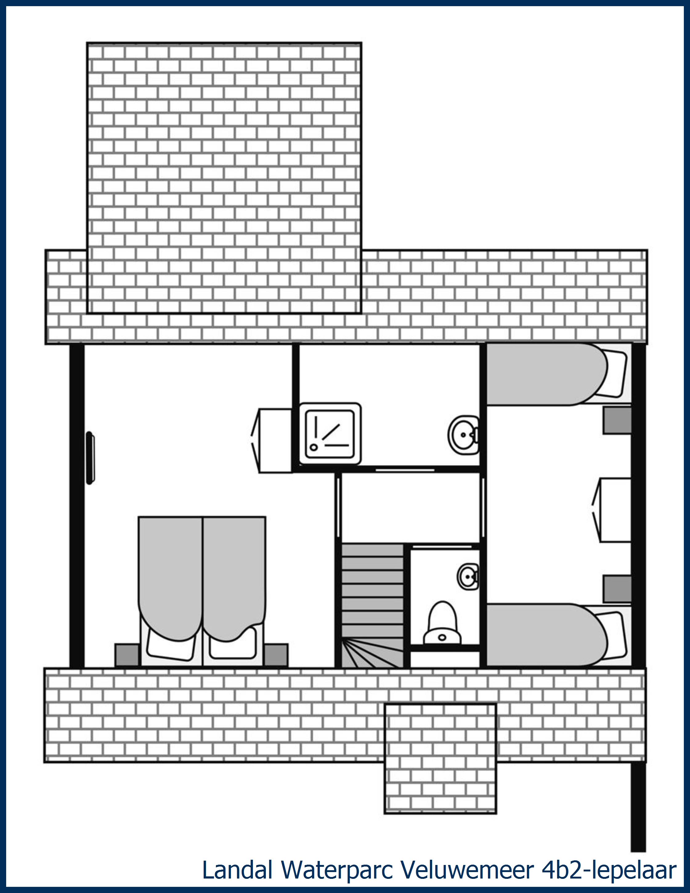 Bungalow 4B2-Lepelaar at Waterparc Veluwemeer