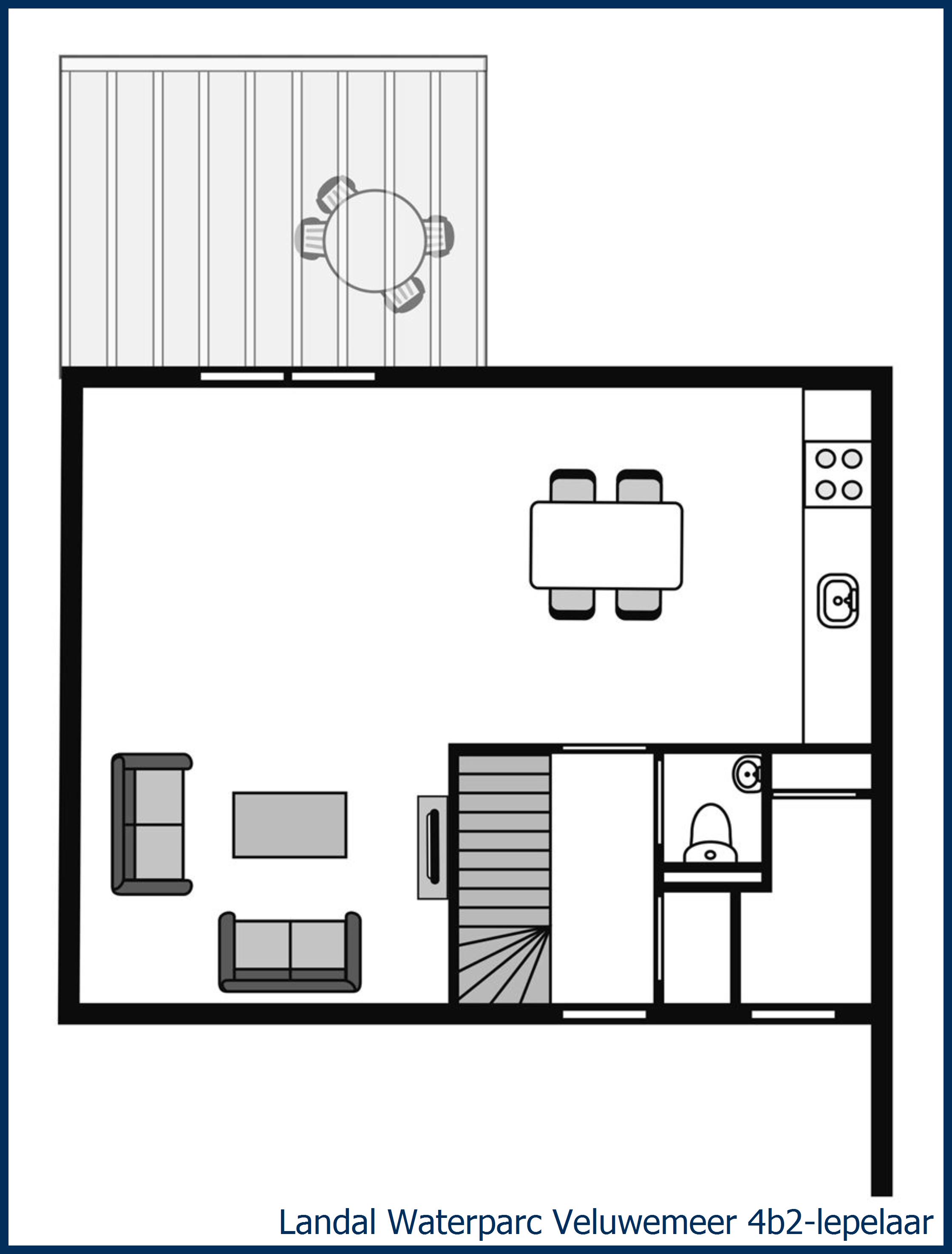 Bungalow 4B2-Lepelaar at Waterparc Veluwemeer