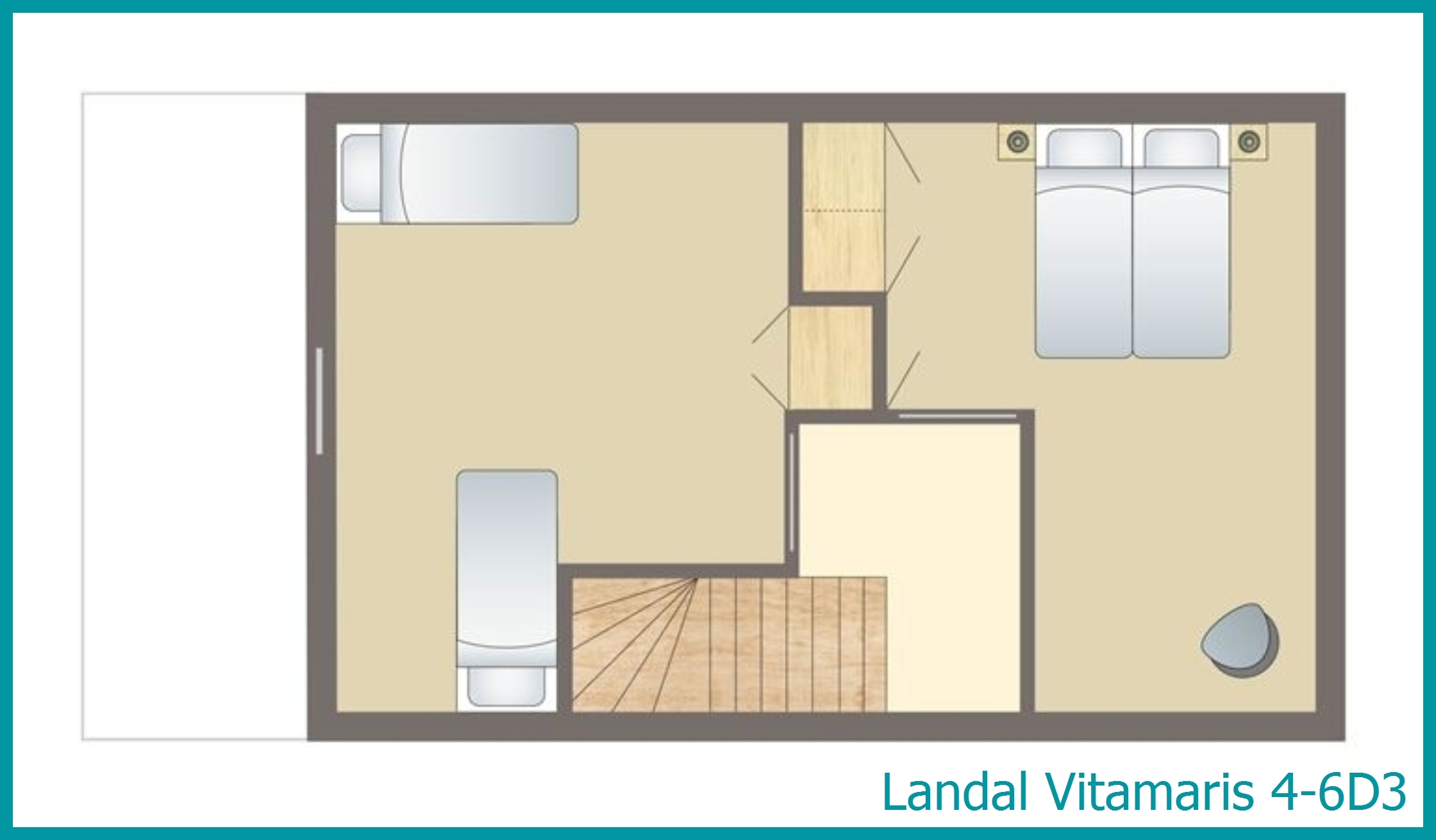 4-6-person apartment 4-6D3 at Vitamaris