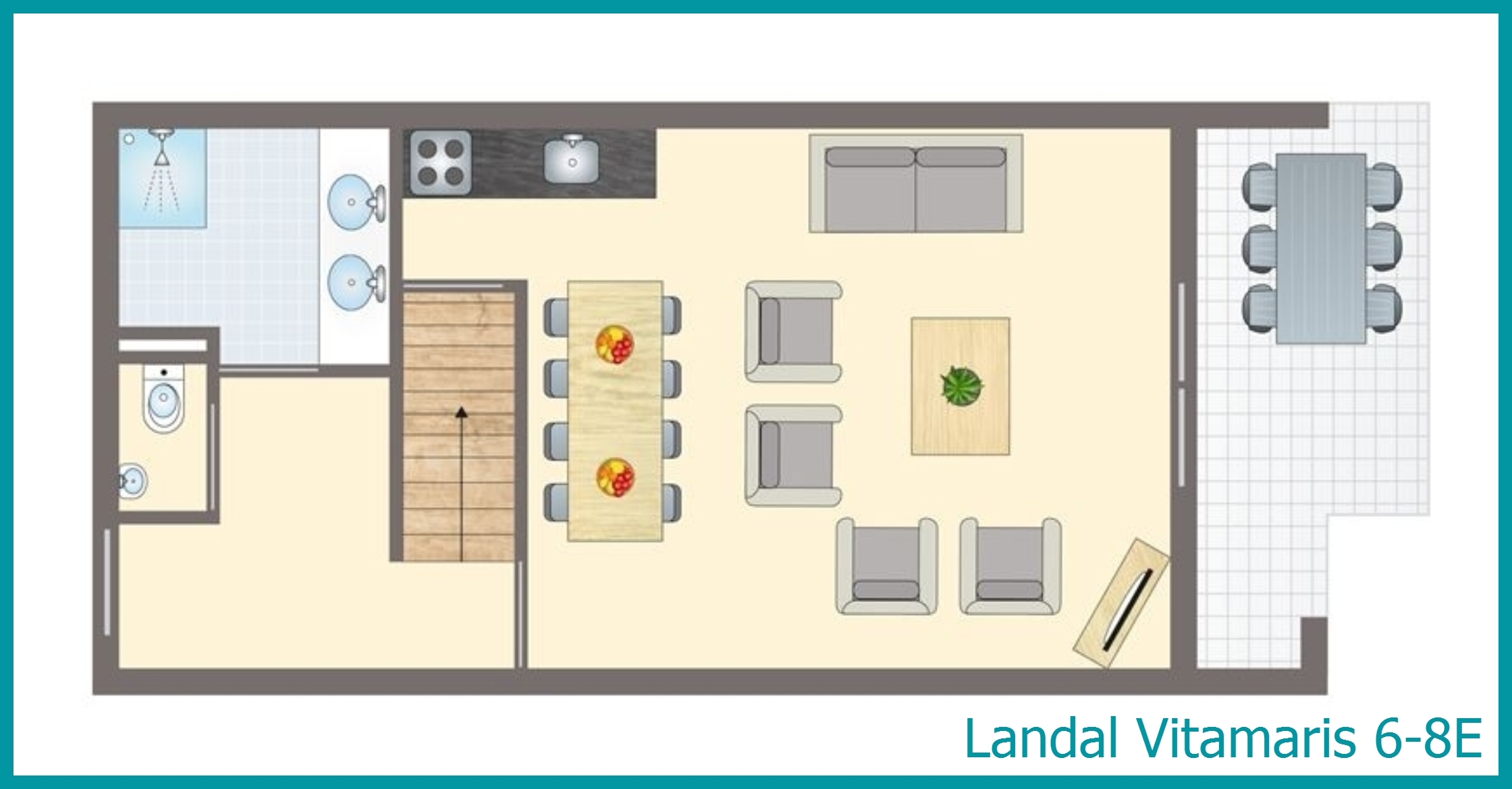 6-8-person apartment 6-8E at Vitamaris
