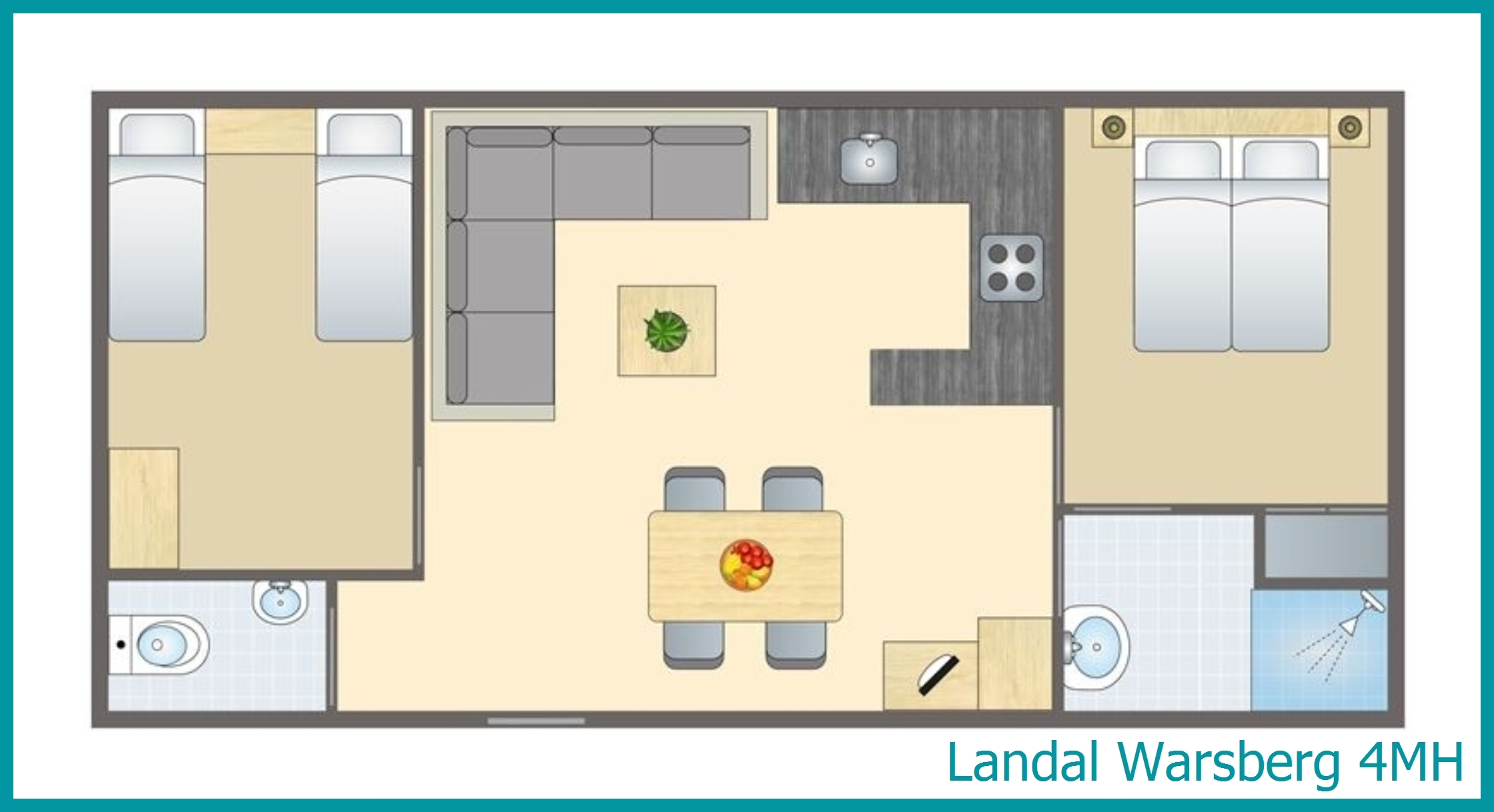 4-person mobile home 4MH at Warsberg