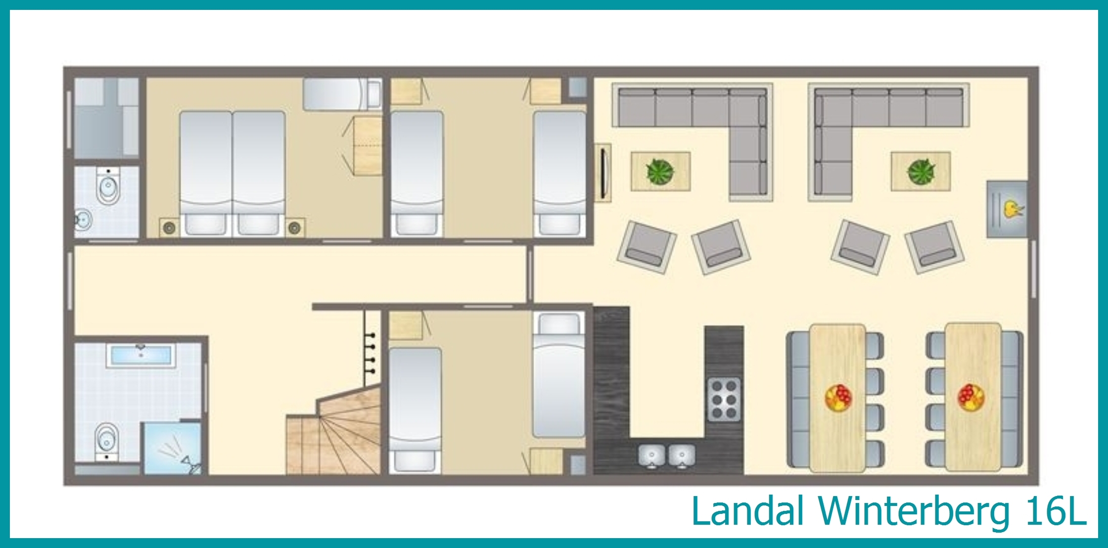 16-person bungalow 16L at Winterberg