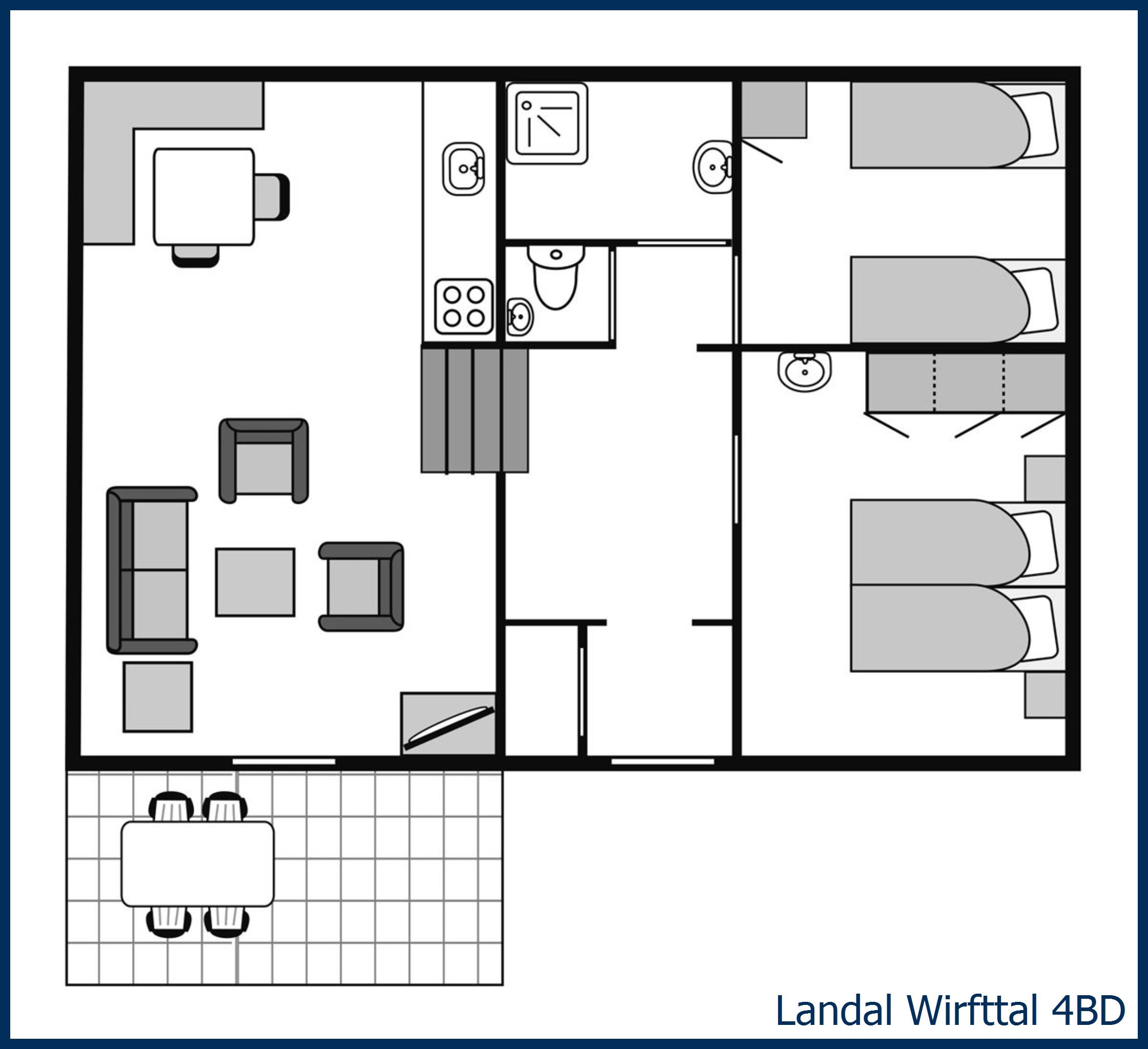 Dog bungalow 4BD at Wirfttal