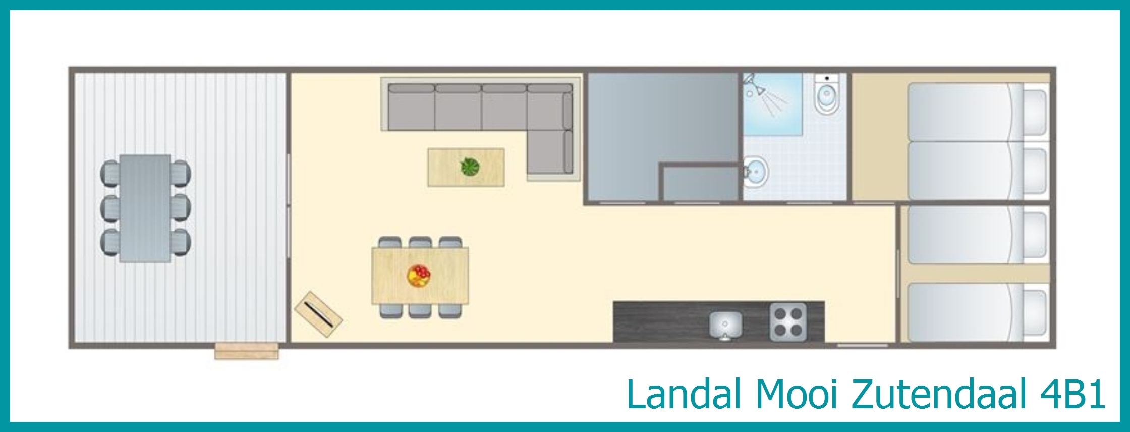 4-person chalet 4B1 at Mooi Zutendaal