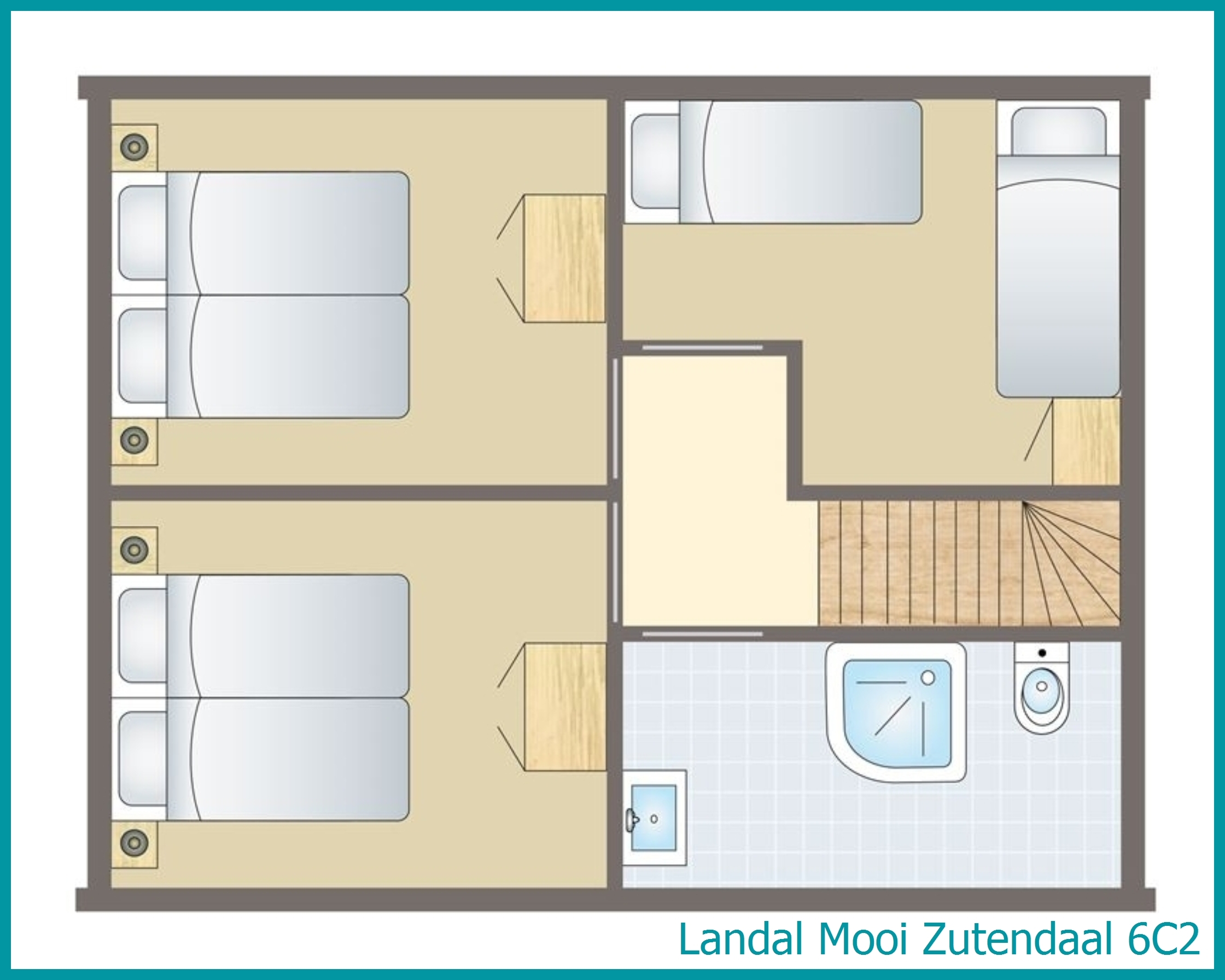 6-person bungalow 6C2 at Mooi Zutendaal