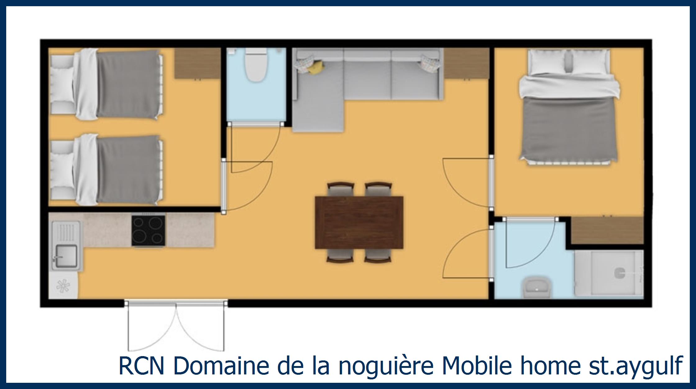 Childrens mobile home Mobile home st.aygulf at Domaine de la Noguière
