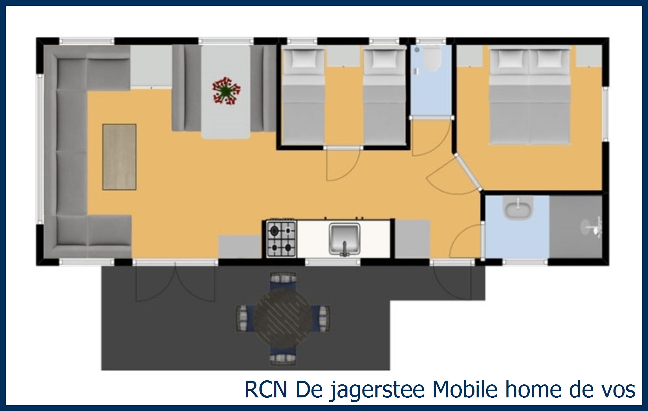 Childrens mobile home Mobile home de vos at De Jagerstee