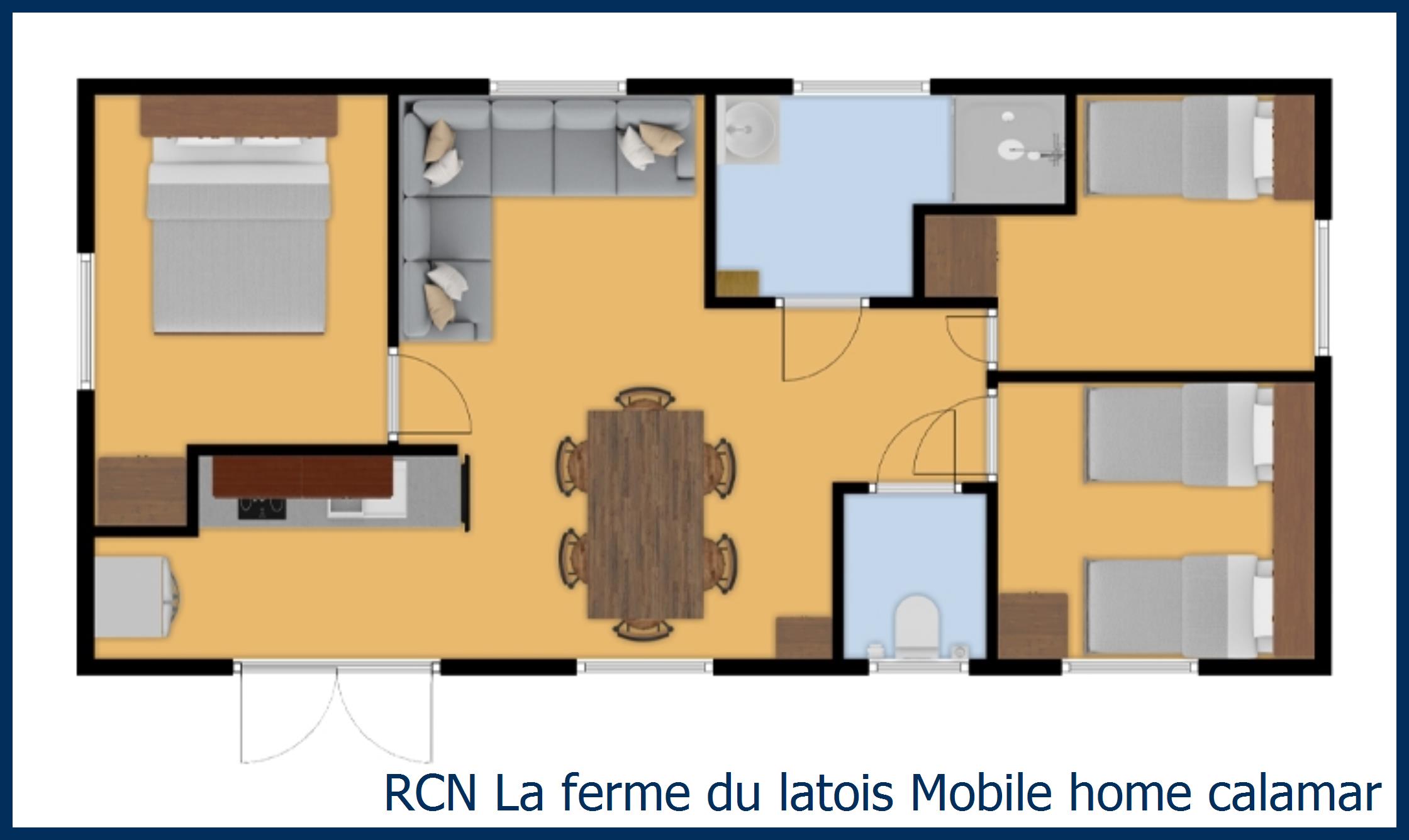 Childrens mobile home Mobile home calamar at La Ferme du Latois